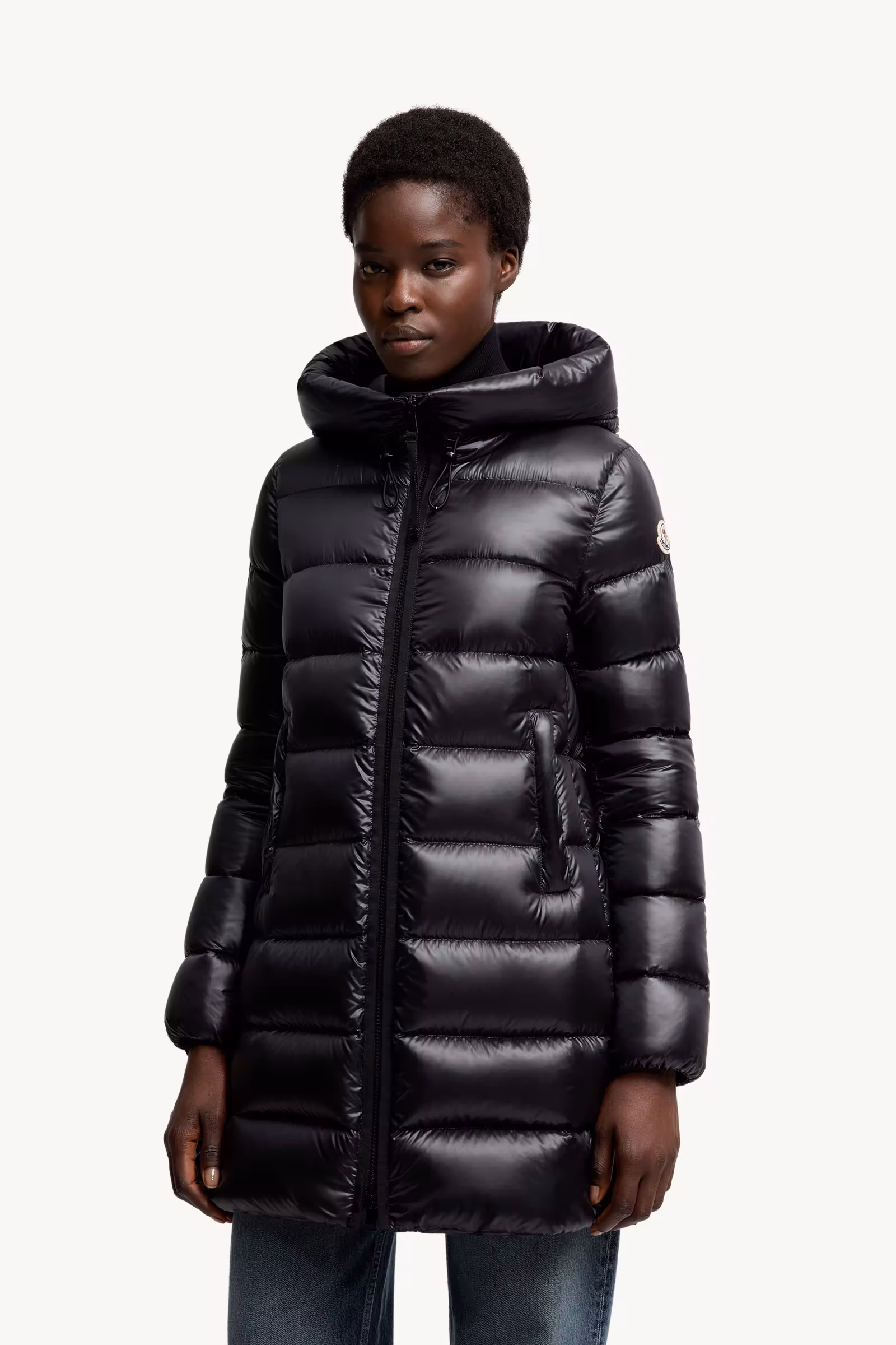 Suyenne Hooded Mid-Length Down Jacket