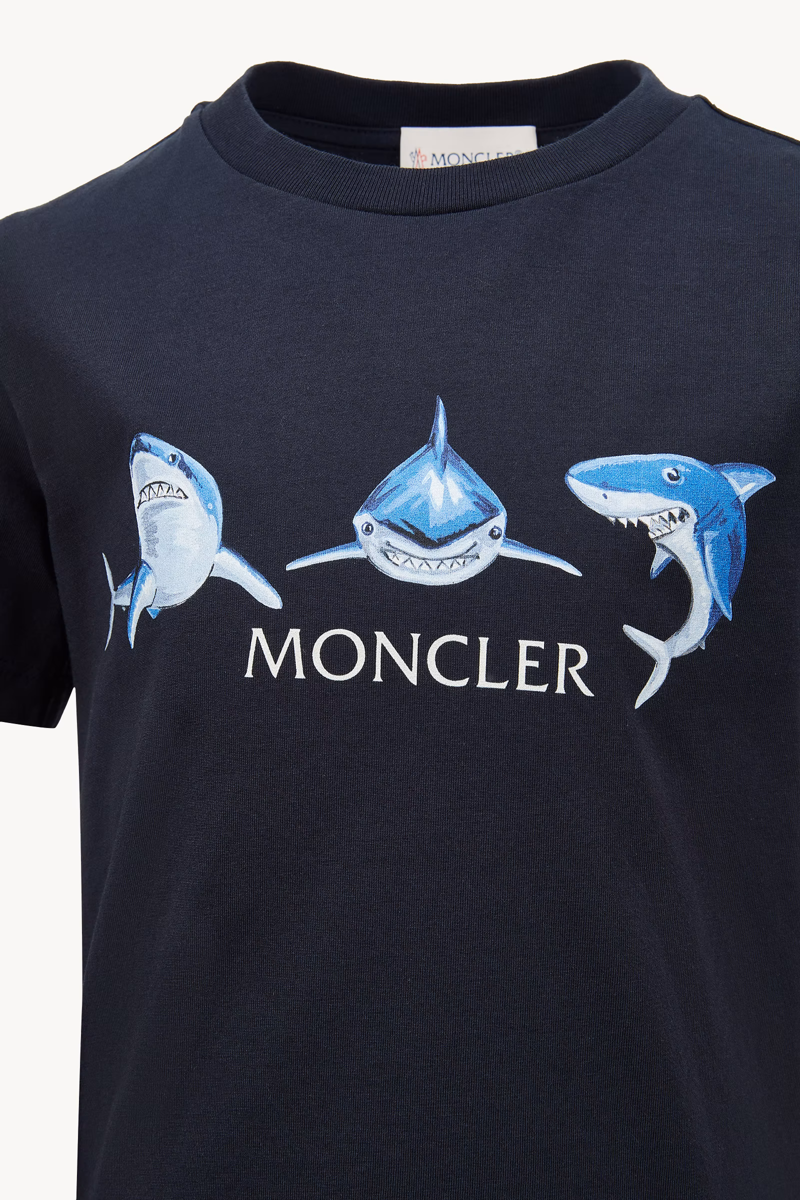 Shark Motif Cotton Jersey Set