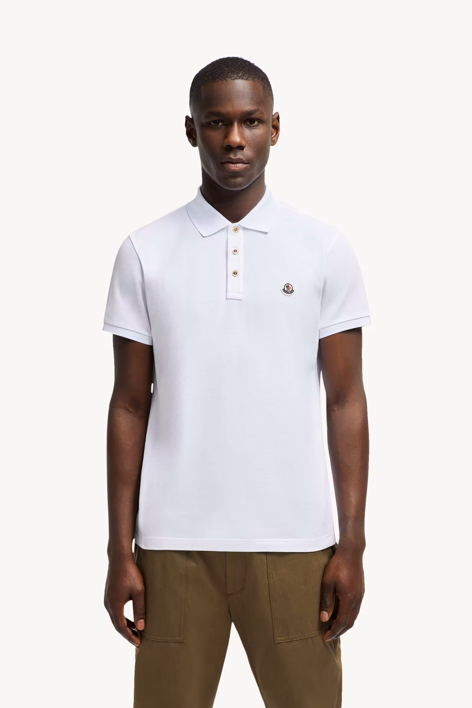 Logo Patch Cotton Polo Shirt