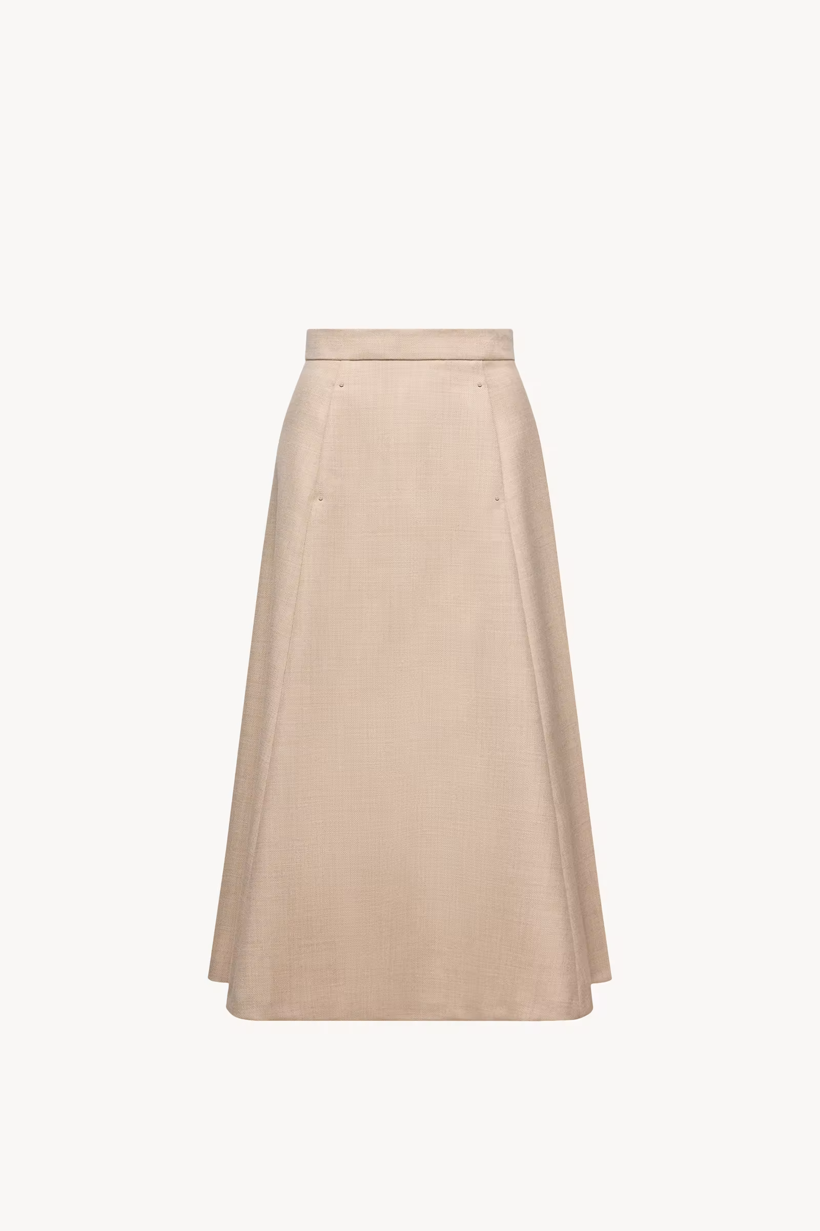 Mouliné Wool Midi Skirt