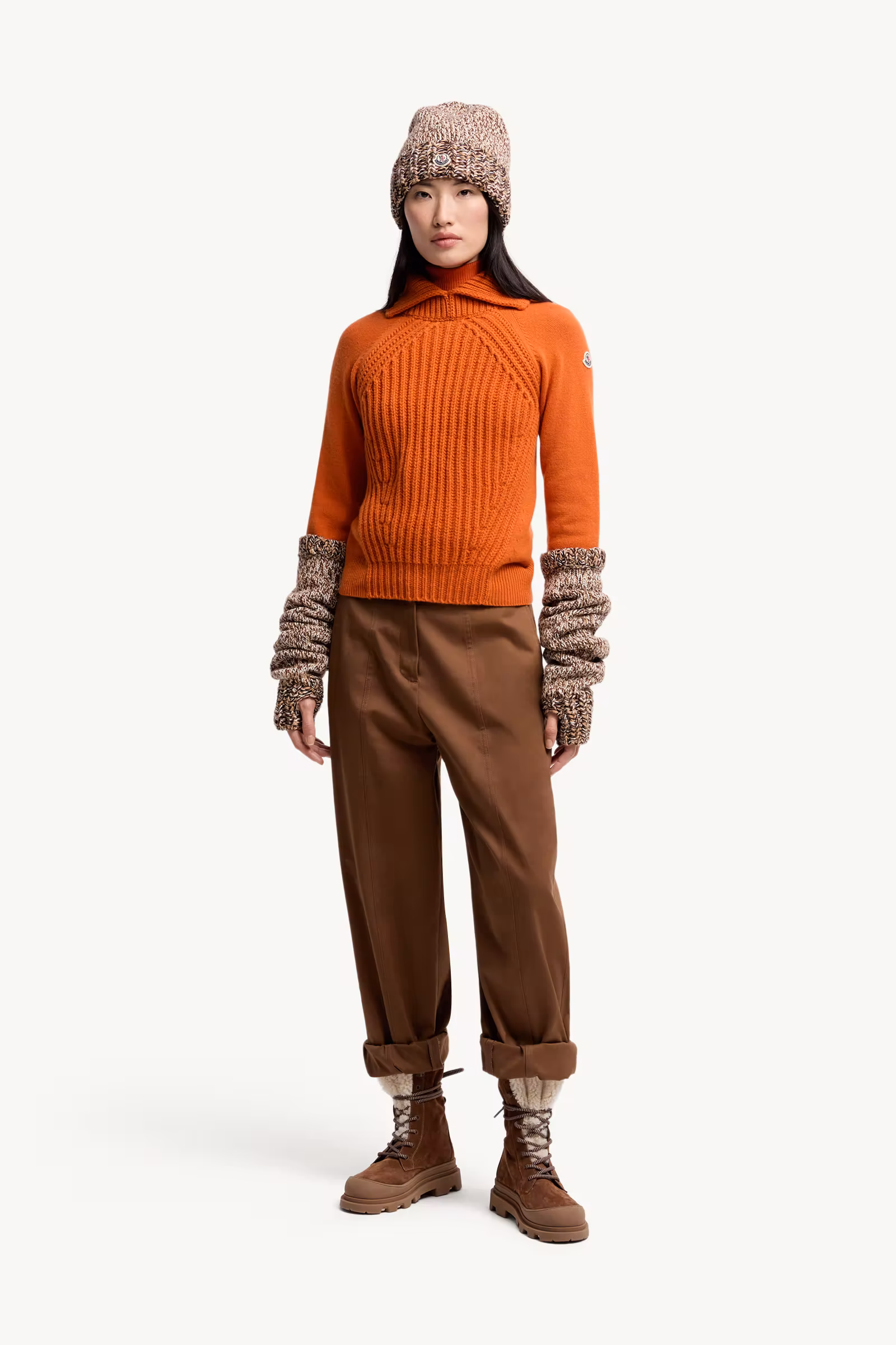 Wool & Cashmere High Collar Sweater