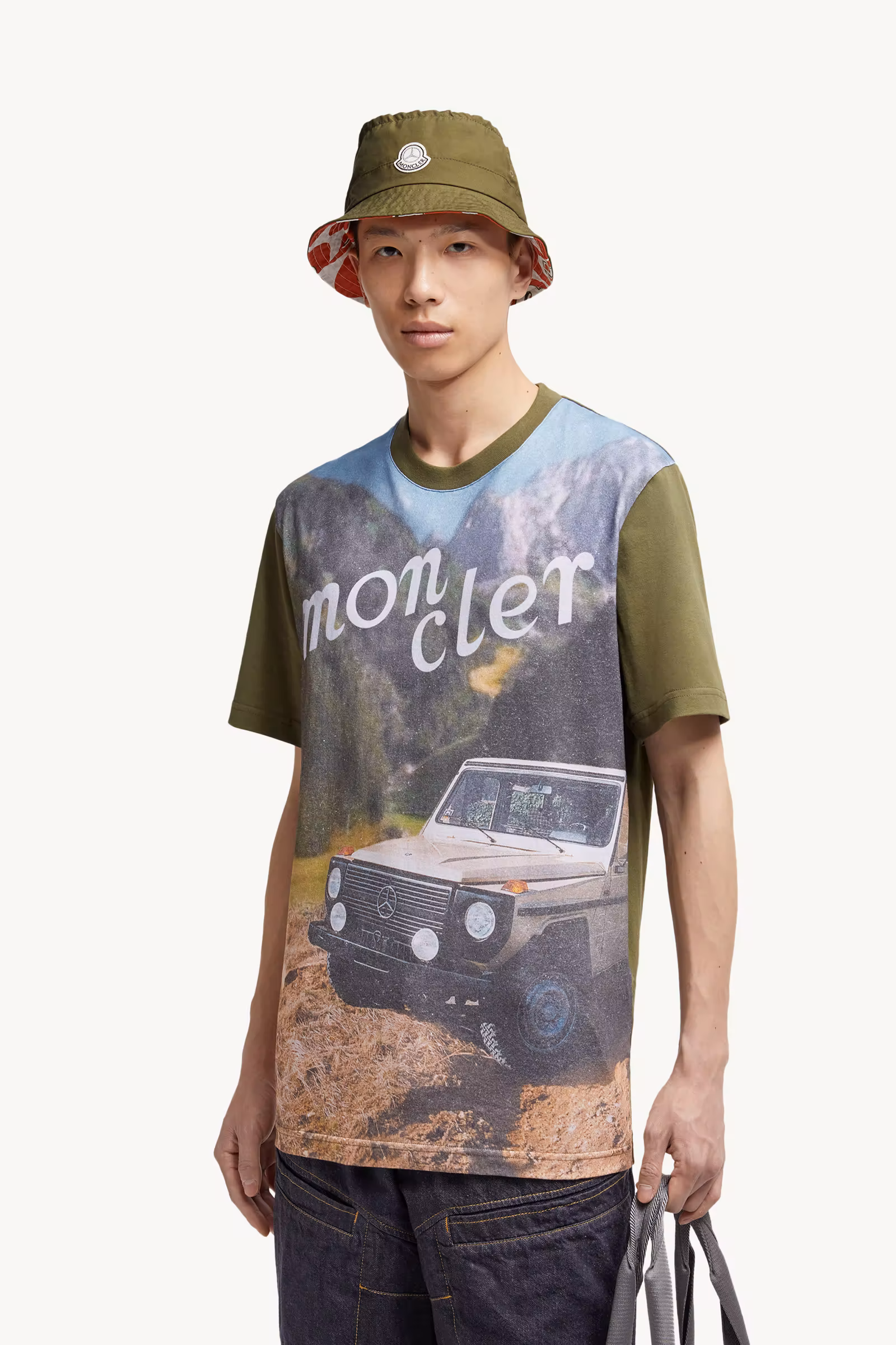 Moncler x Mercedes-Benz by NIGO Printed Cotton T-Shirt