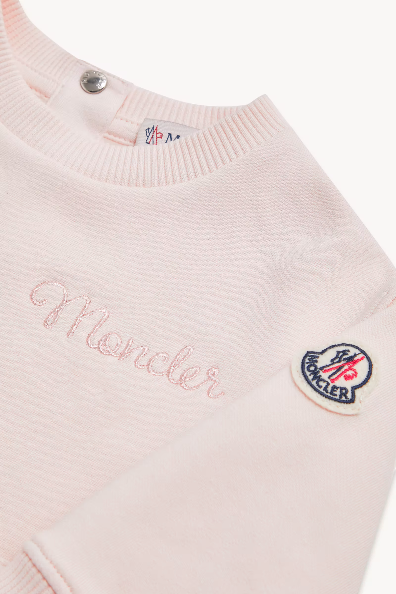 Embroidered Logo Cotton Sweatshirt Dress