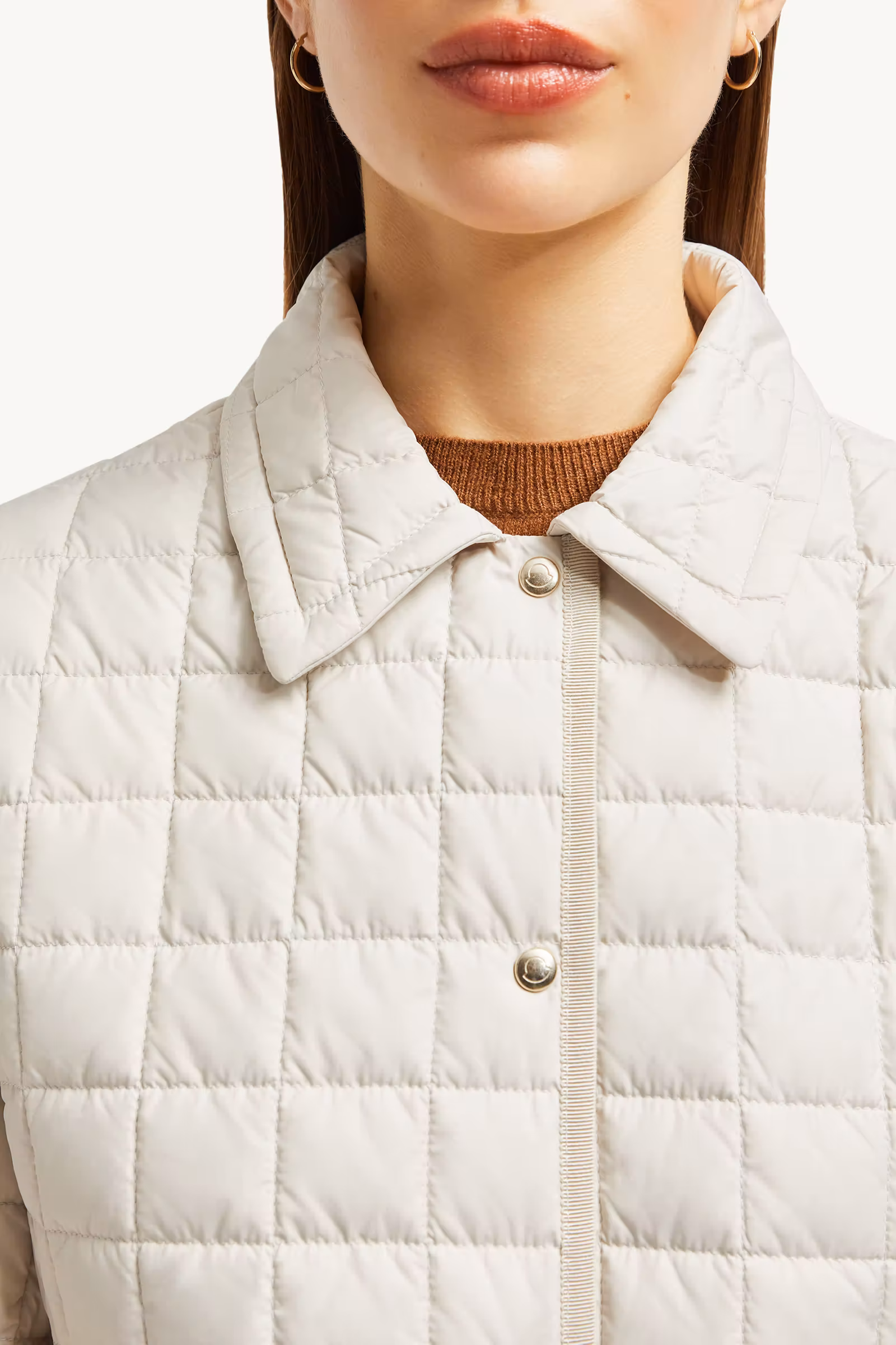 Epinal Square-Quilted Down Shirt Jacket