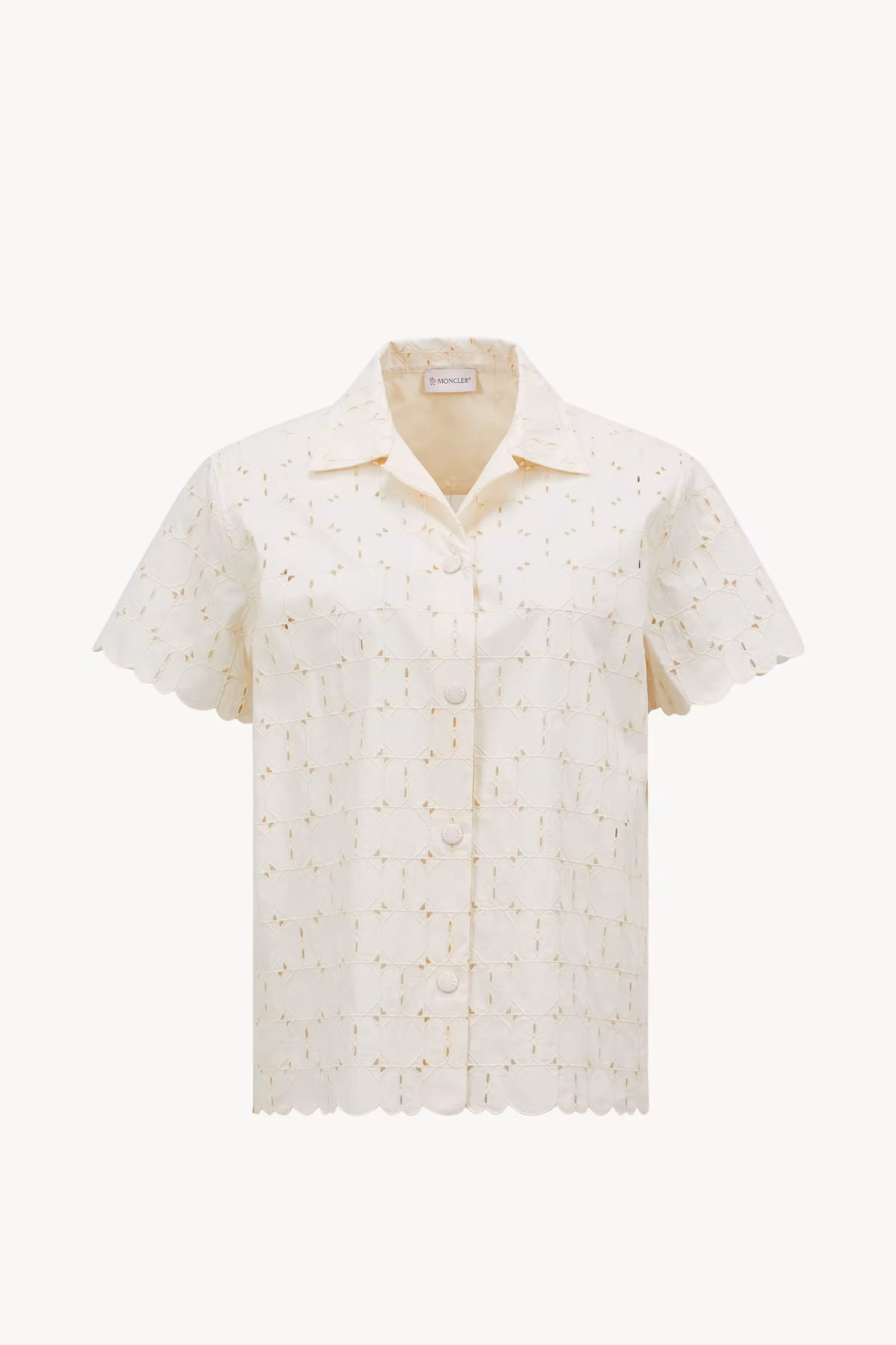Broderie Anglaise Short Sleeve Shirt