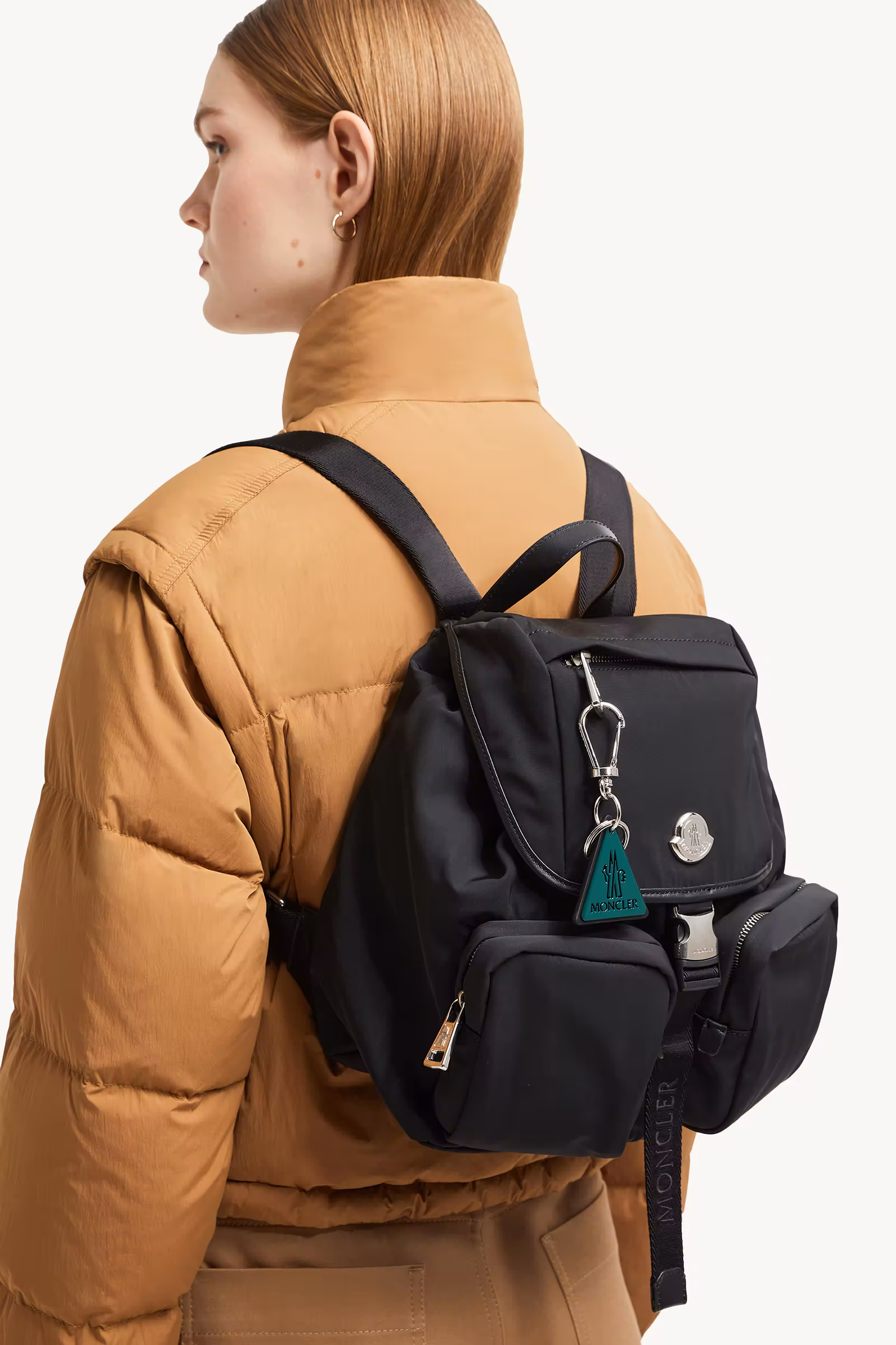 Logo Leather Key Ring