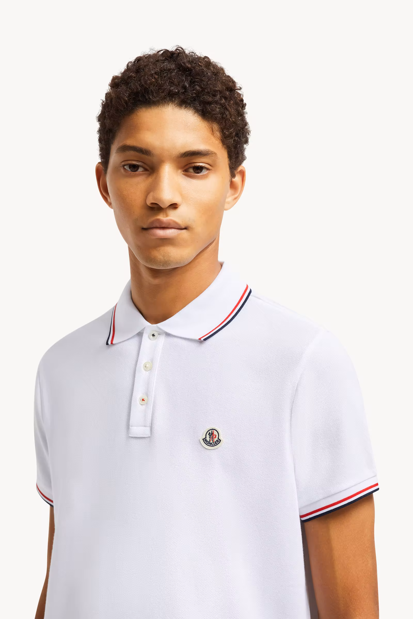 Tricolor-Trimmed Cotton Piquet Polo Shirt