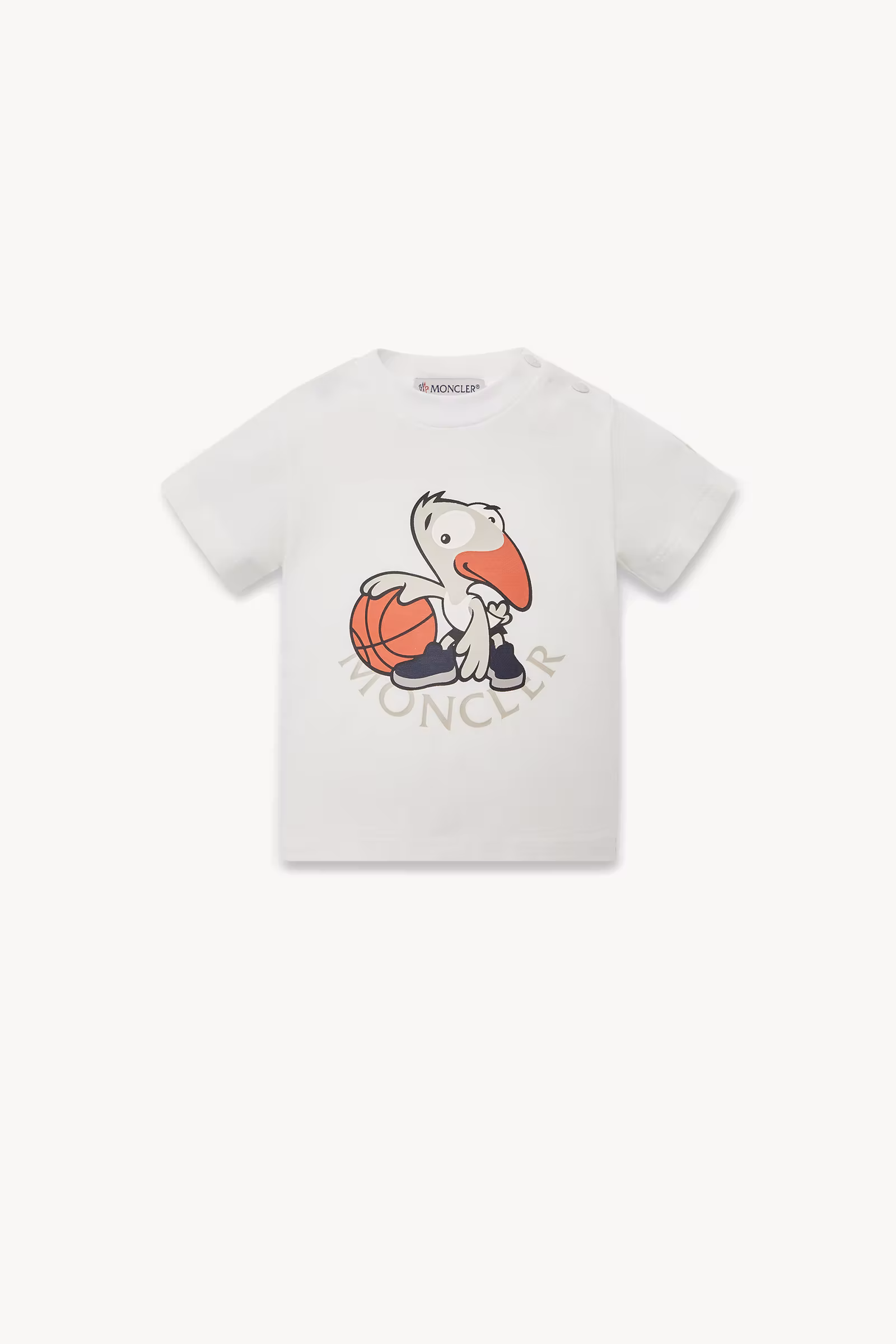Basketball Motif Cotton T-Shirt