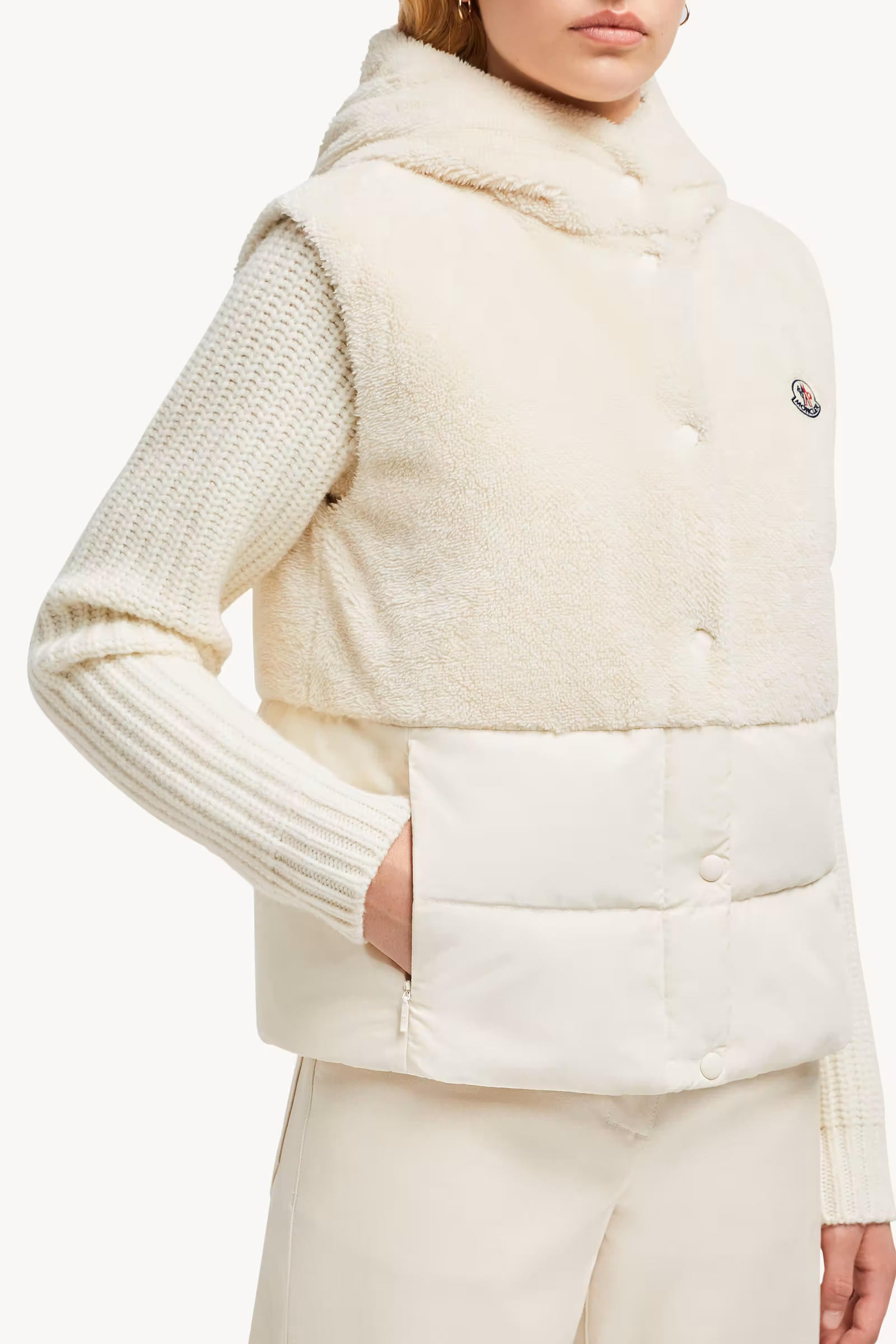 Floy Teddy Hooded Down Vest