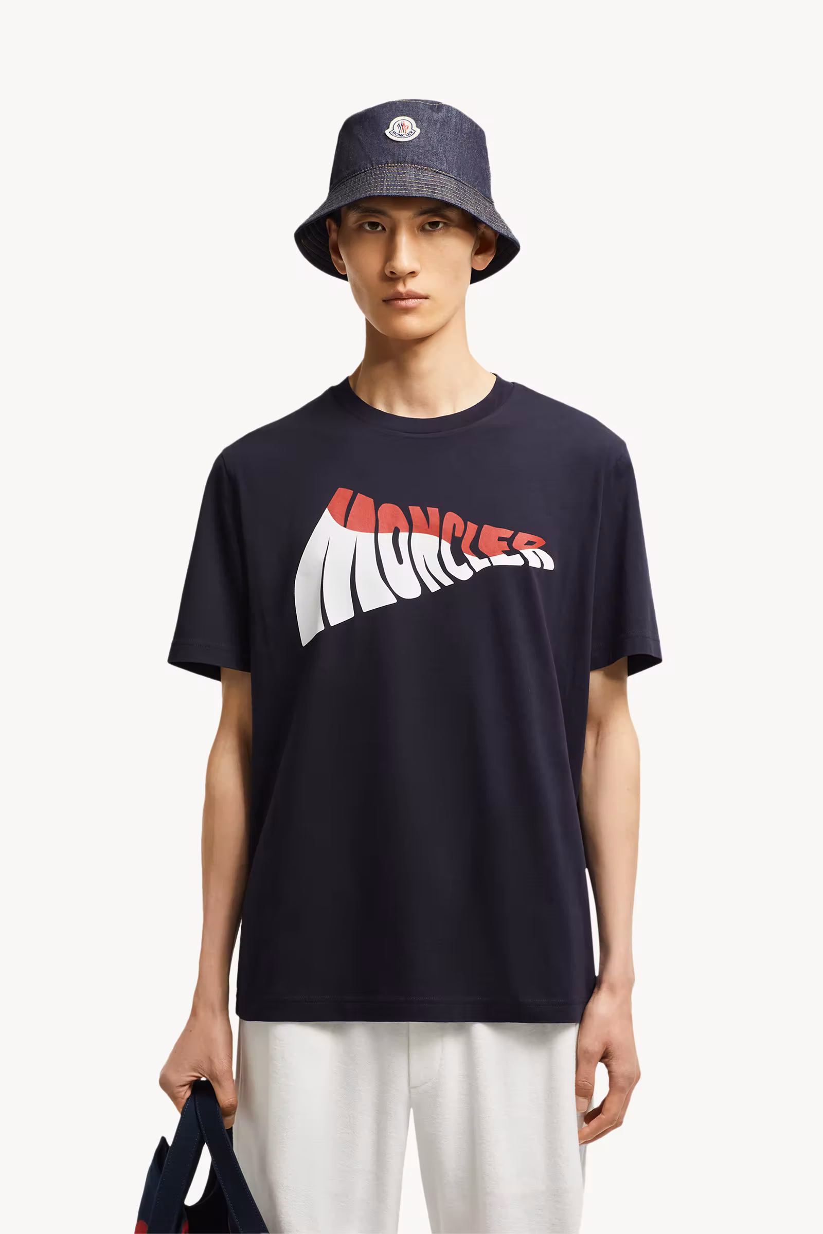 Wave Logo Cotton T-Shirt