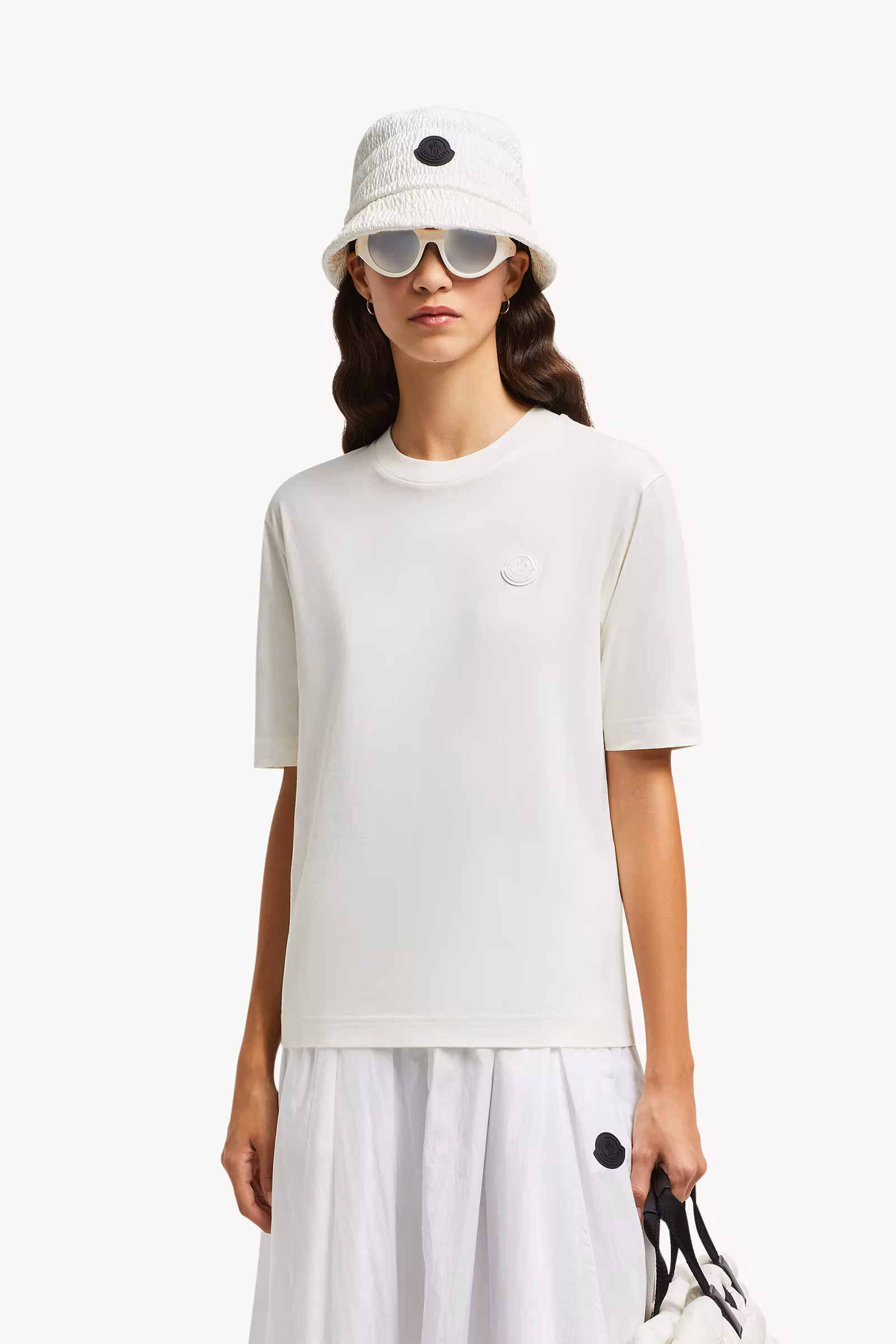 Silicone Logo Patch Cotton T-Shirt