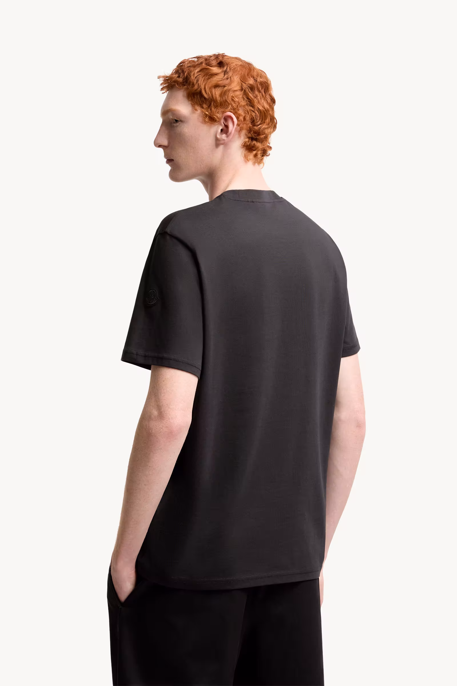 Overlapped Logo Cotton T-Shirt