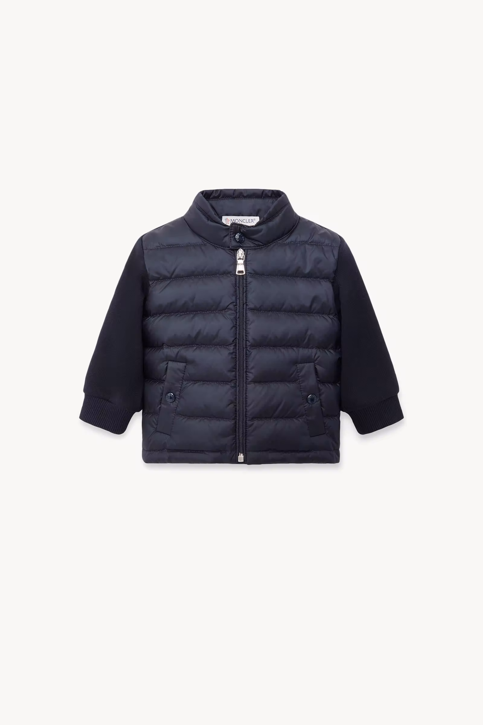 Padded Cotton Zip-Up Sweatshirt