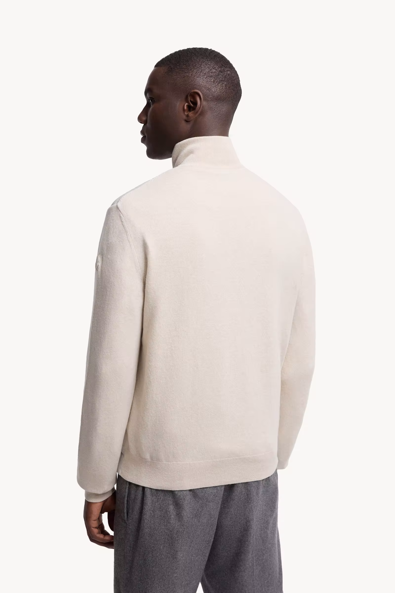 Padded Wool & Cashmere Zip-Up Cardigan