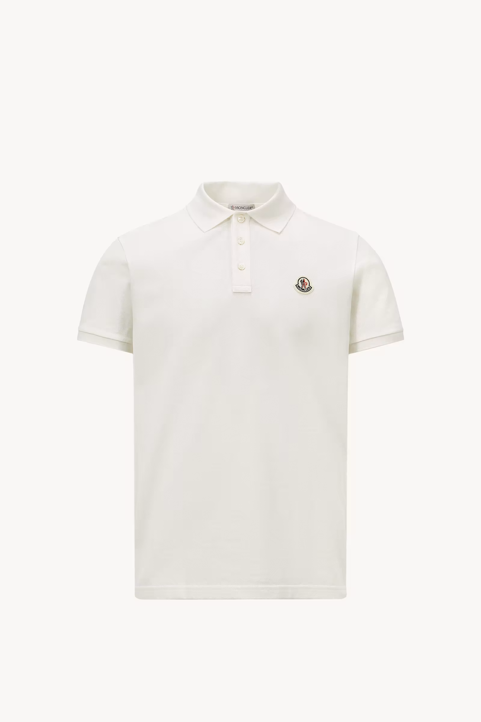 Striped Accent Cotton Piquet Polo Shirt