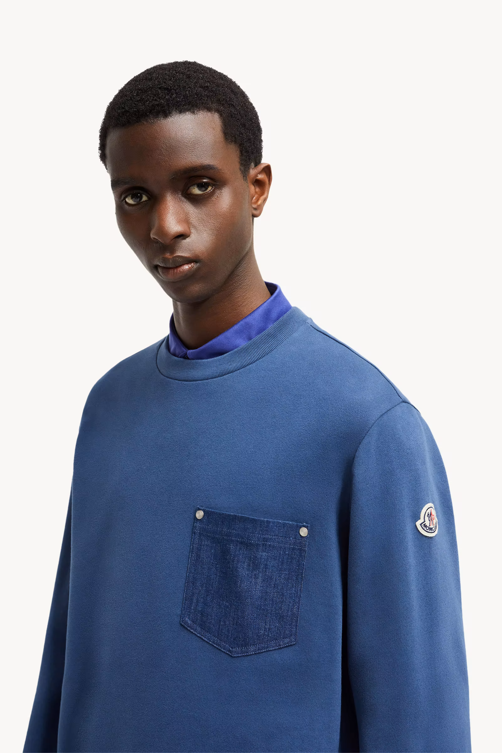 Cotton & Denim Sweatshirt