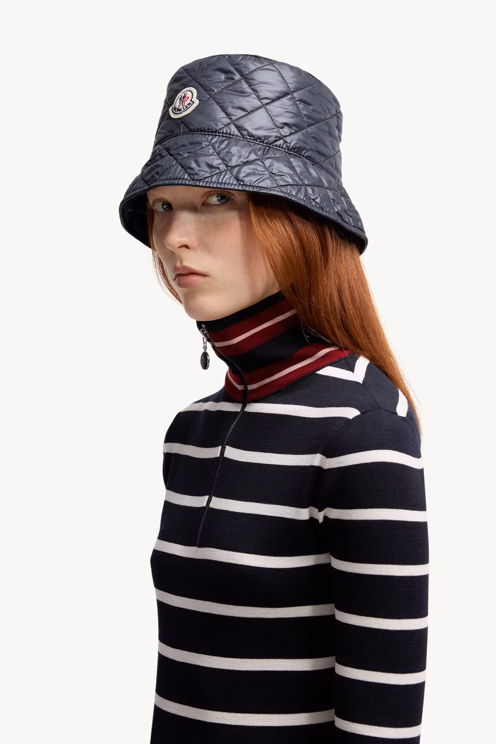 Striped Wool Turtleneck Sweater