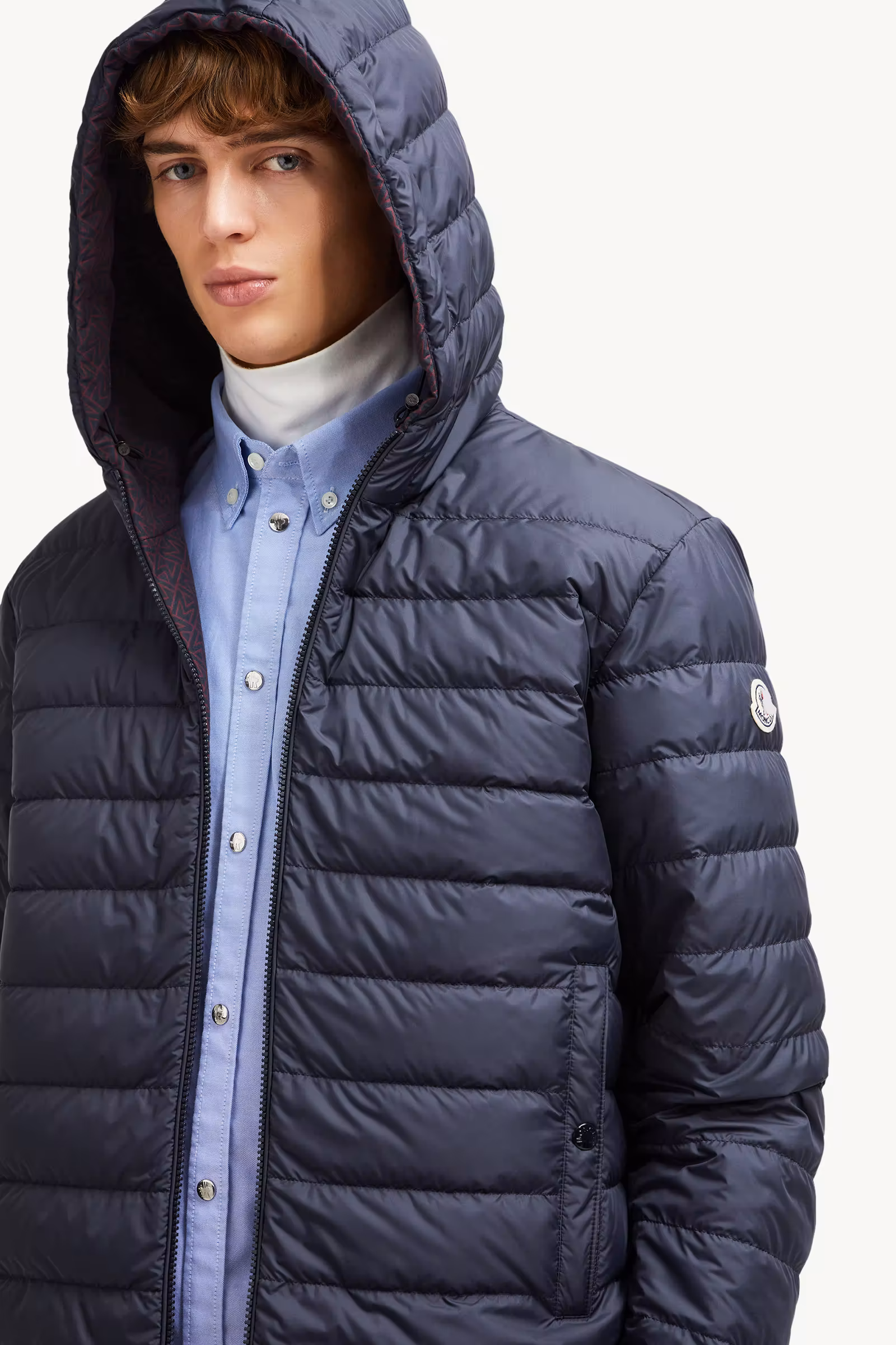 Monogram Guery Reversible Hooded Short Down Jacket