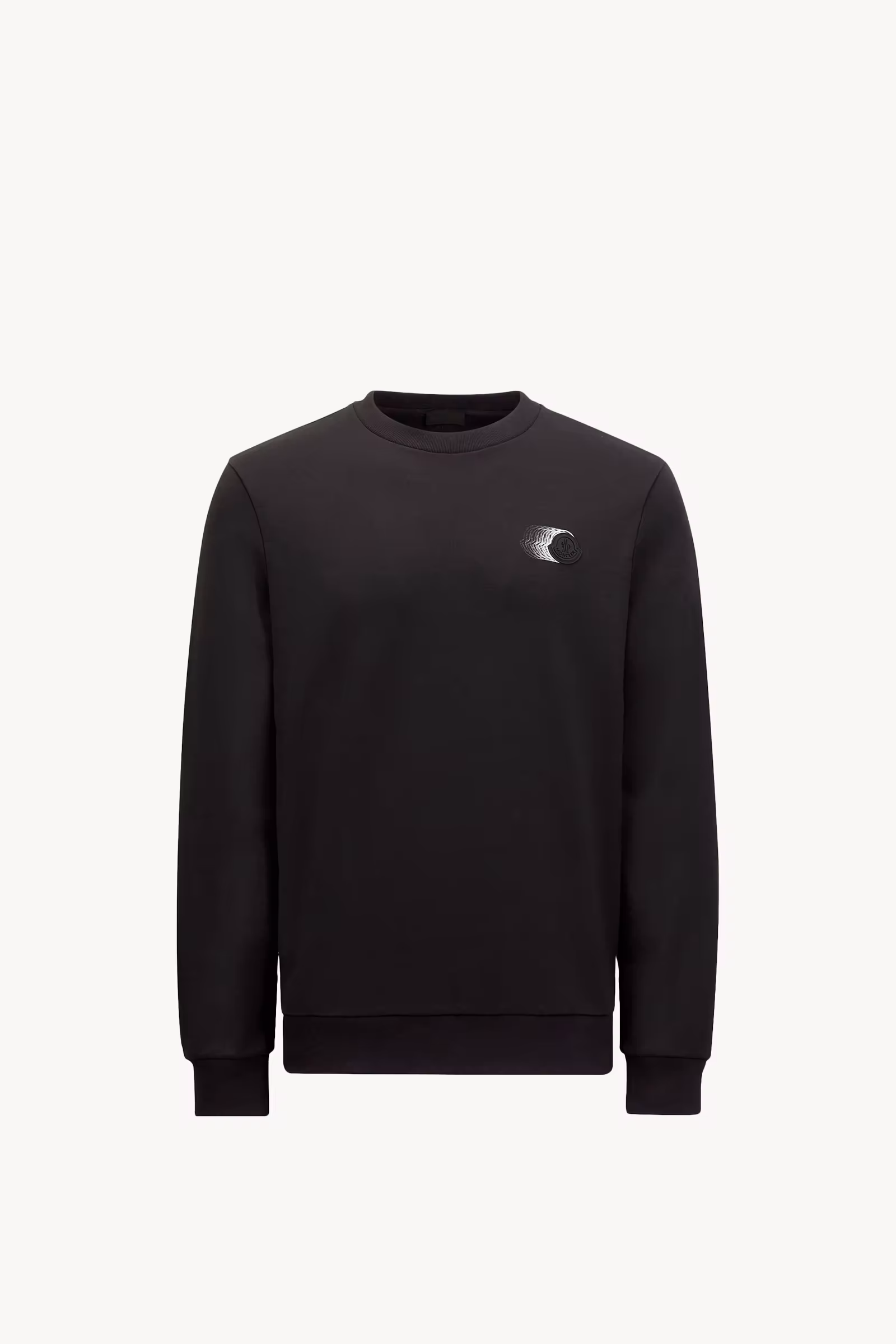 Faded Logo Motif Cotton Sweatshirt