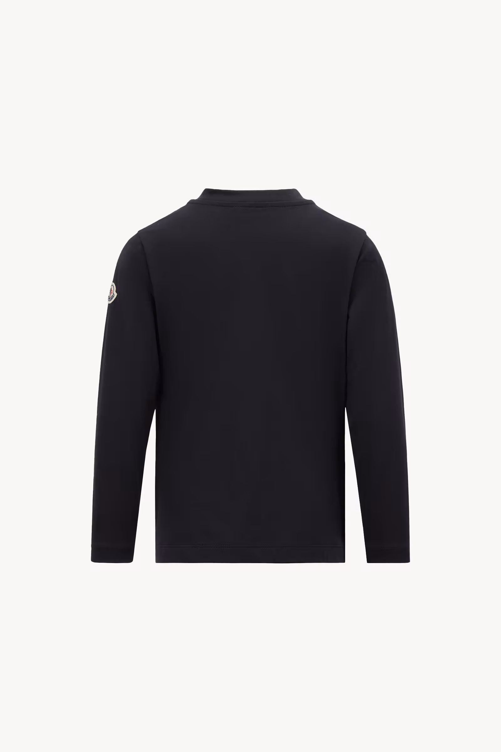 Embroidered Logo Long Sleeve Cotton T-Shirt