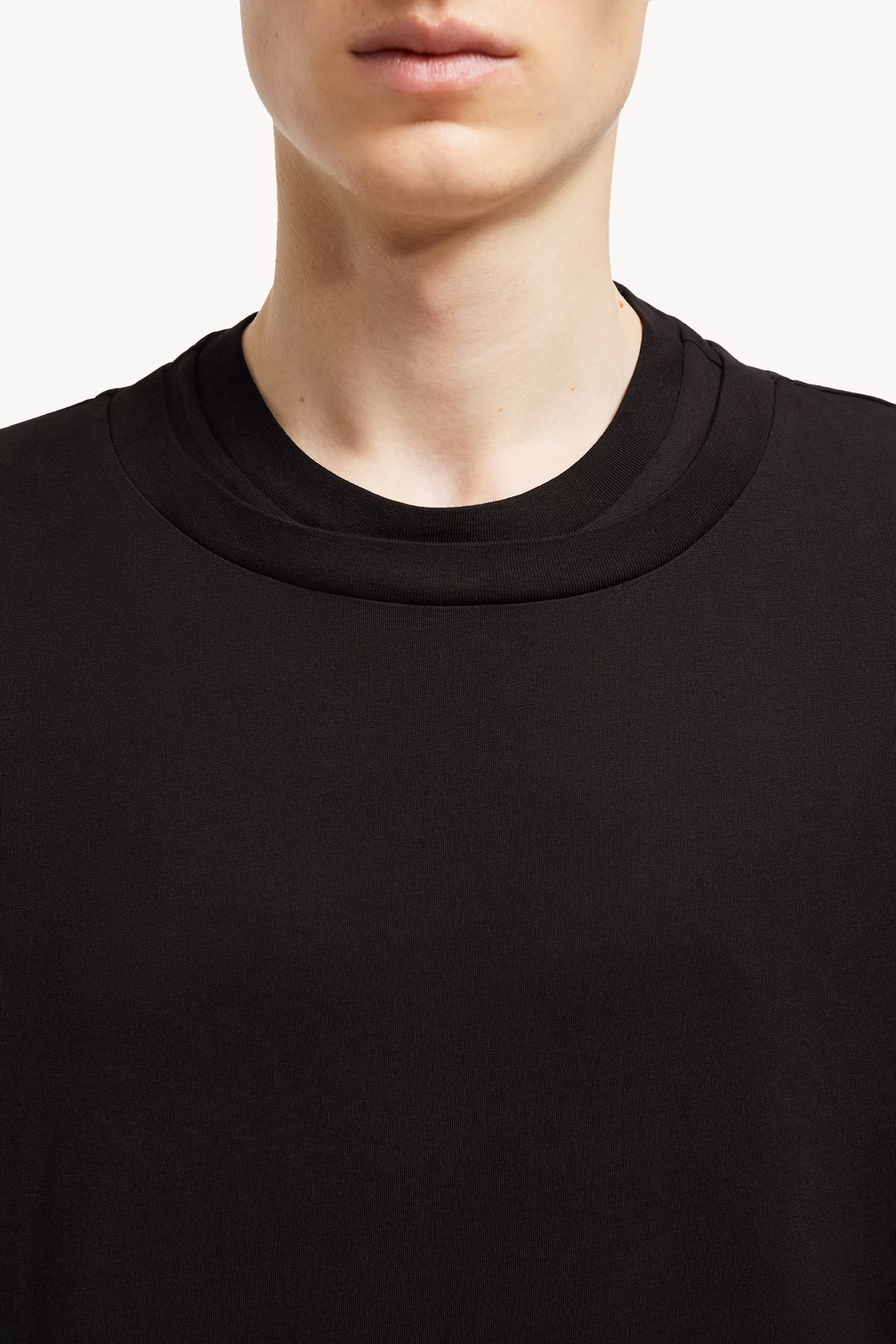 Double Collar Cotton T-Shirt