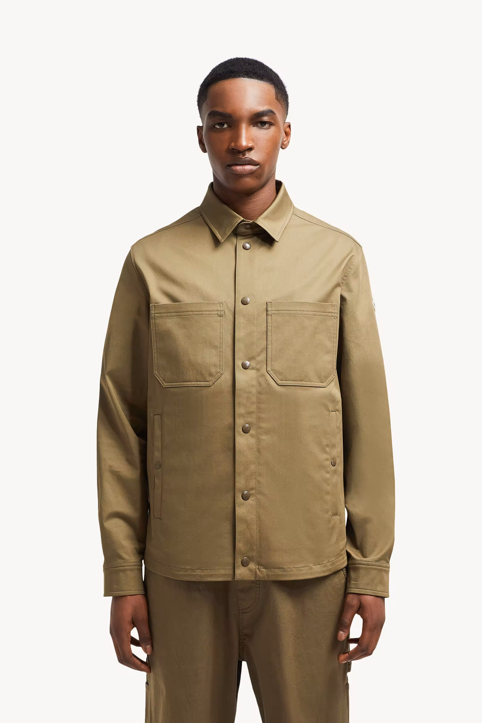 Cotton Gabardine Shirt Jacket