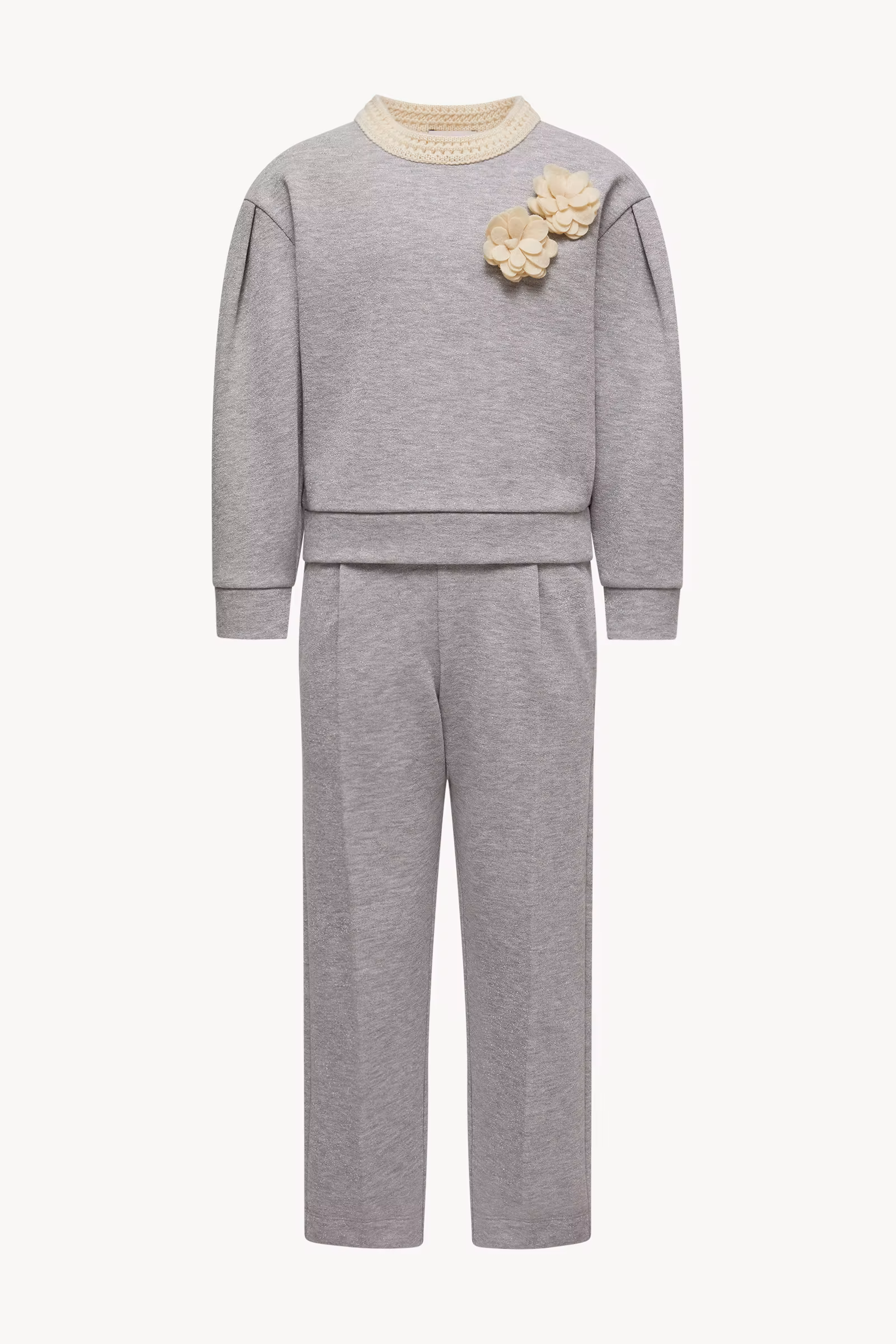 Metallic Cotton Sweatsuit Set