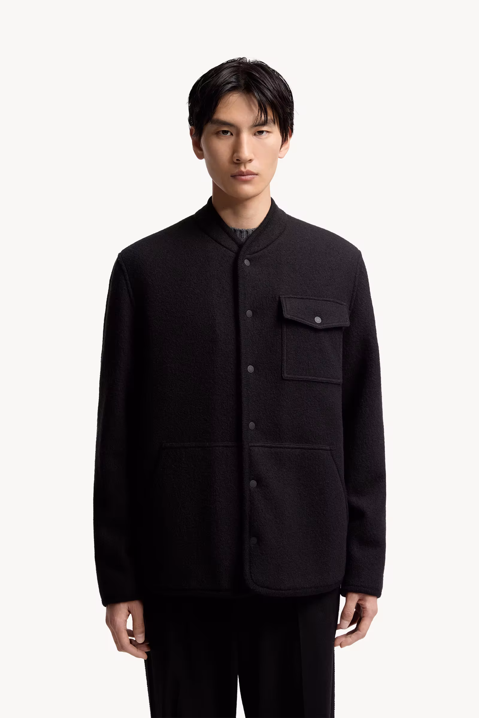 Wool Bouclé Shirt Jacket