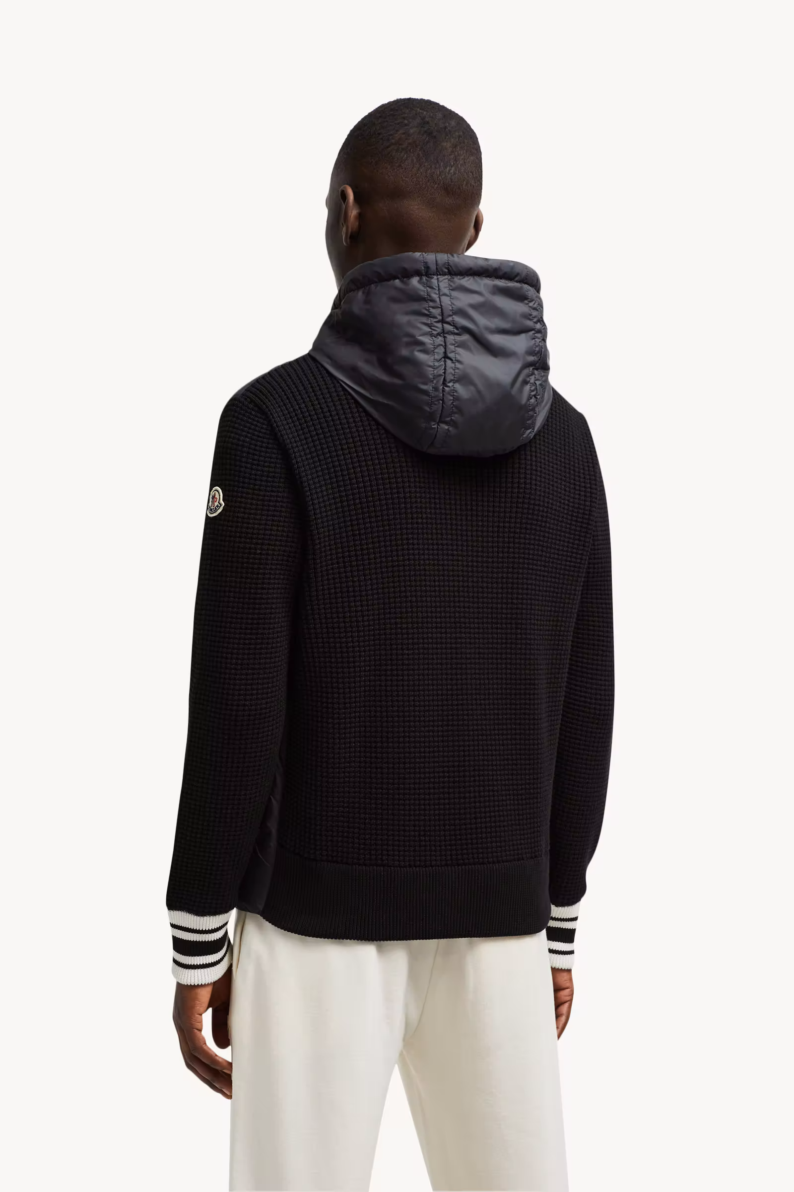 Logo-Quilted Padded Cotton Zip-Up Hoodie