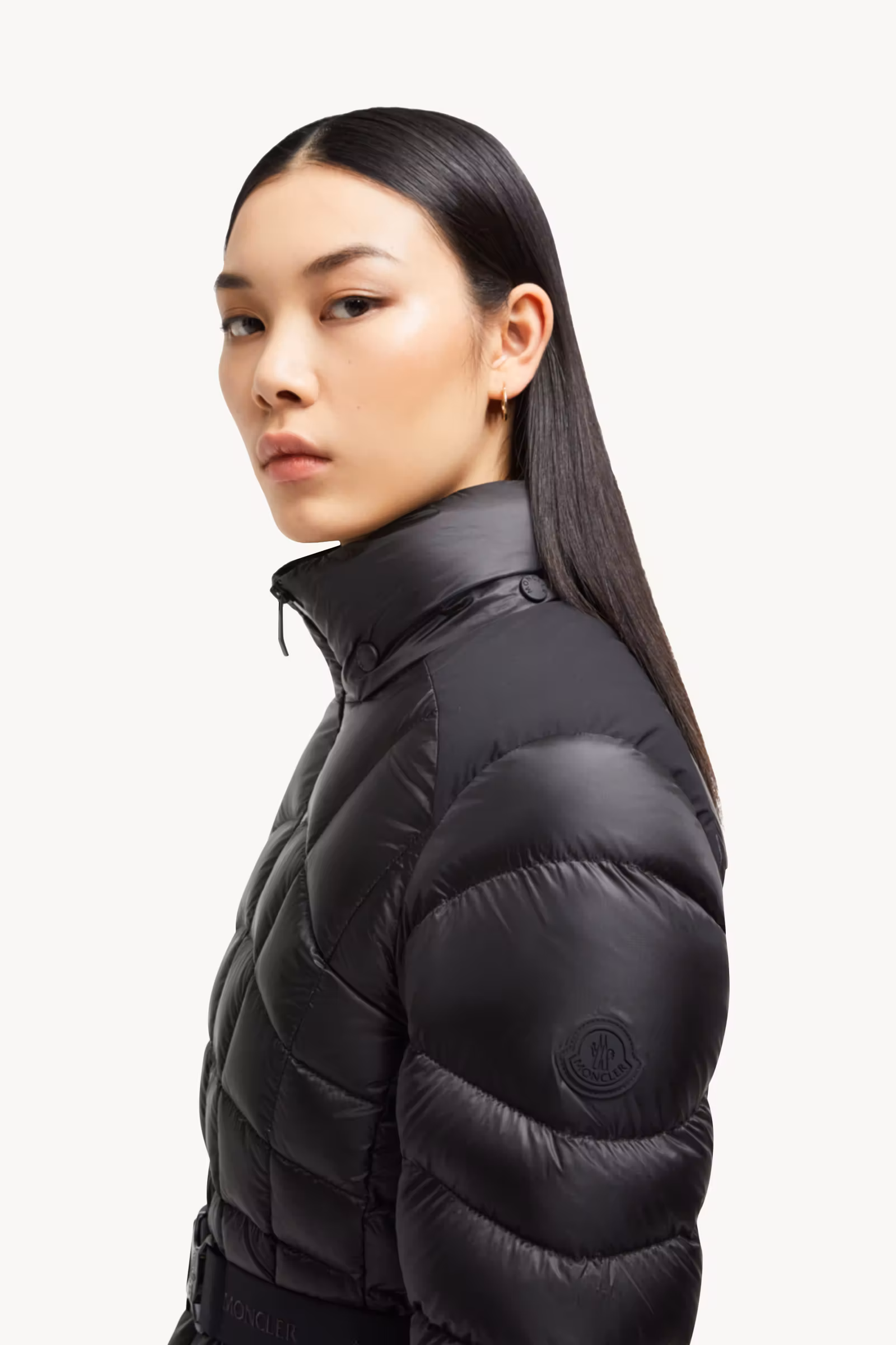 Gramont Hooded Geometric-Quilted Short Down Jacket