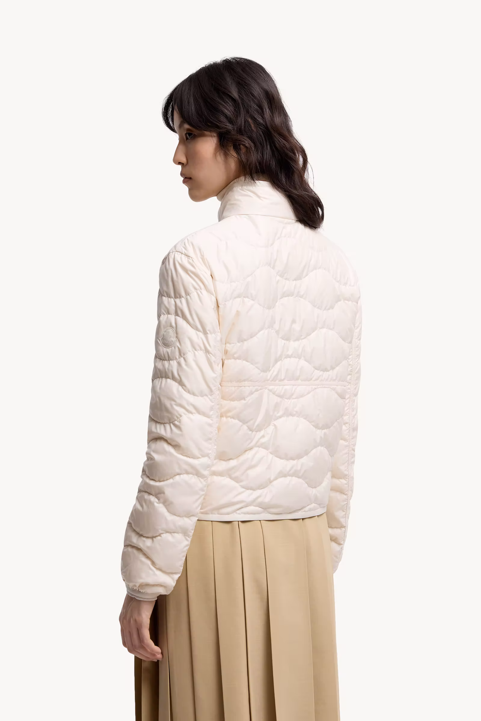 Tegea Wave-Quilted Short Down Jacket