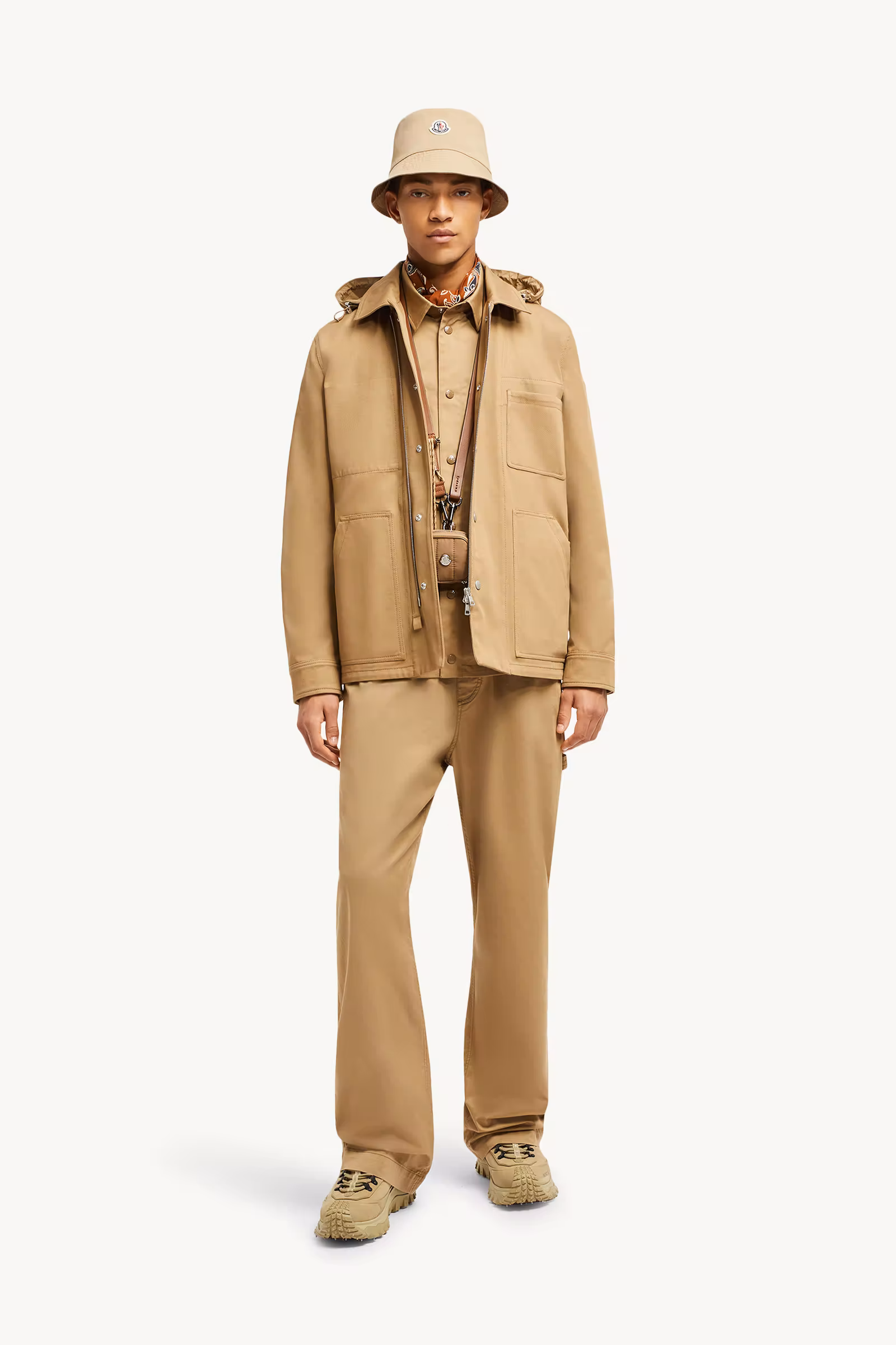 Guerledan Hooded Cotton Shirt Jacket