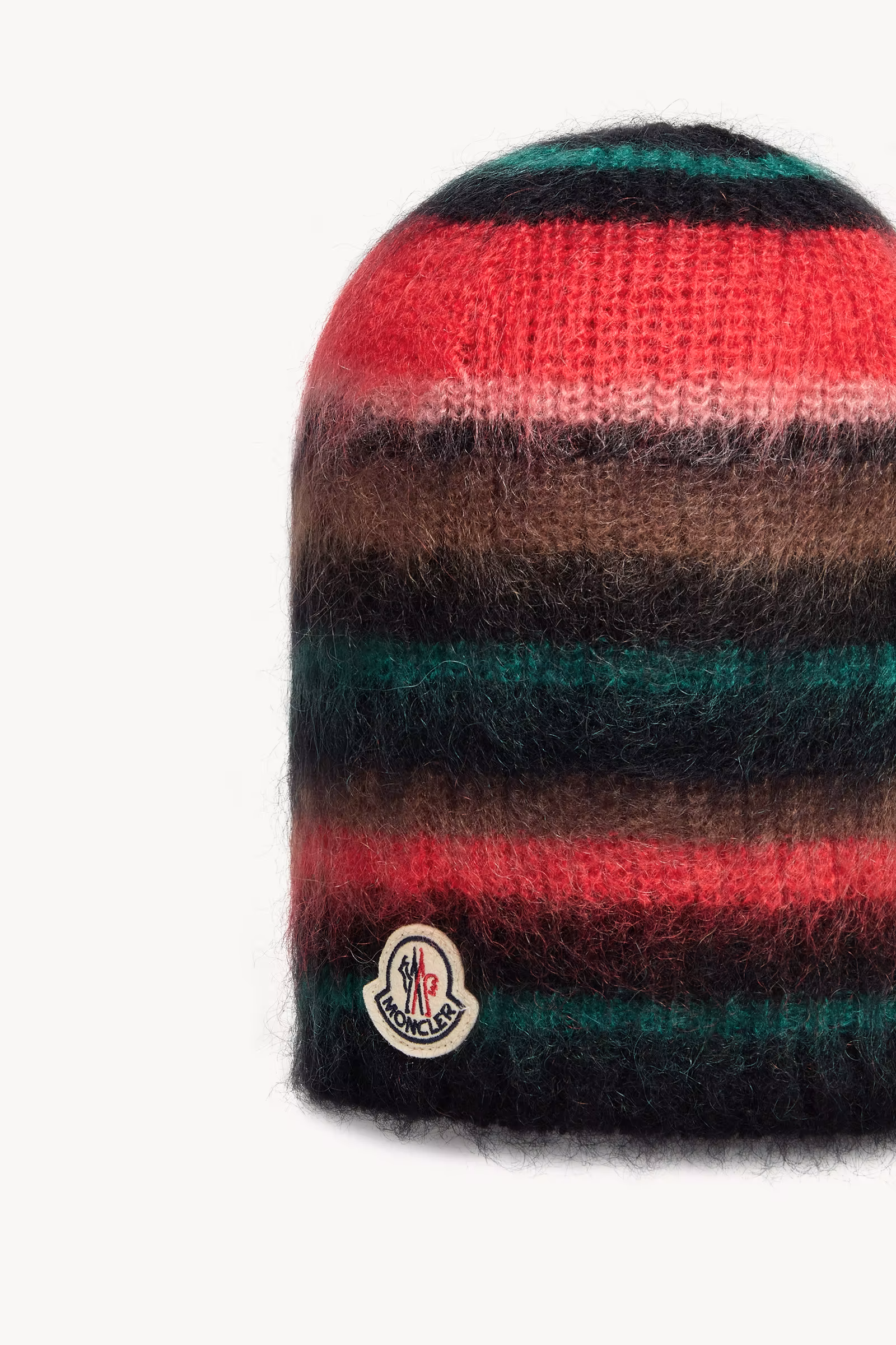Striped Mohair Beanie
