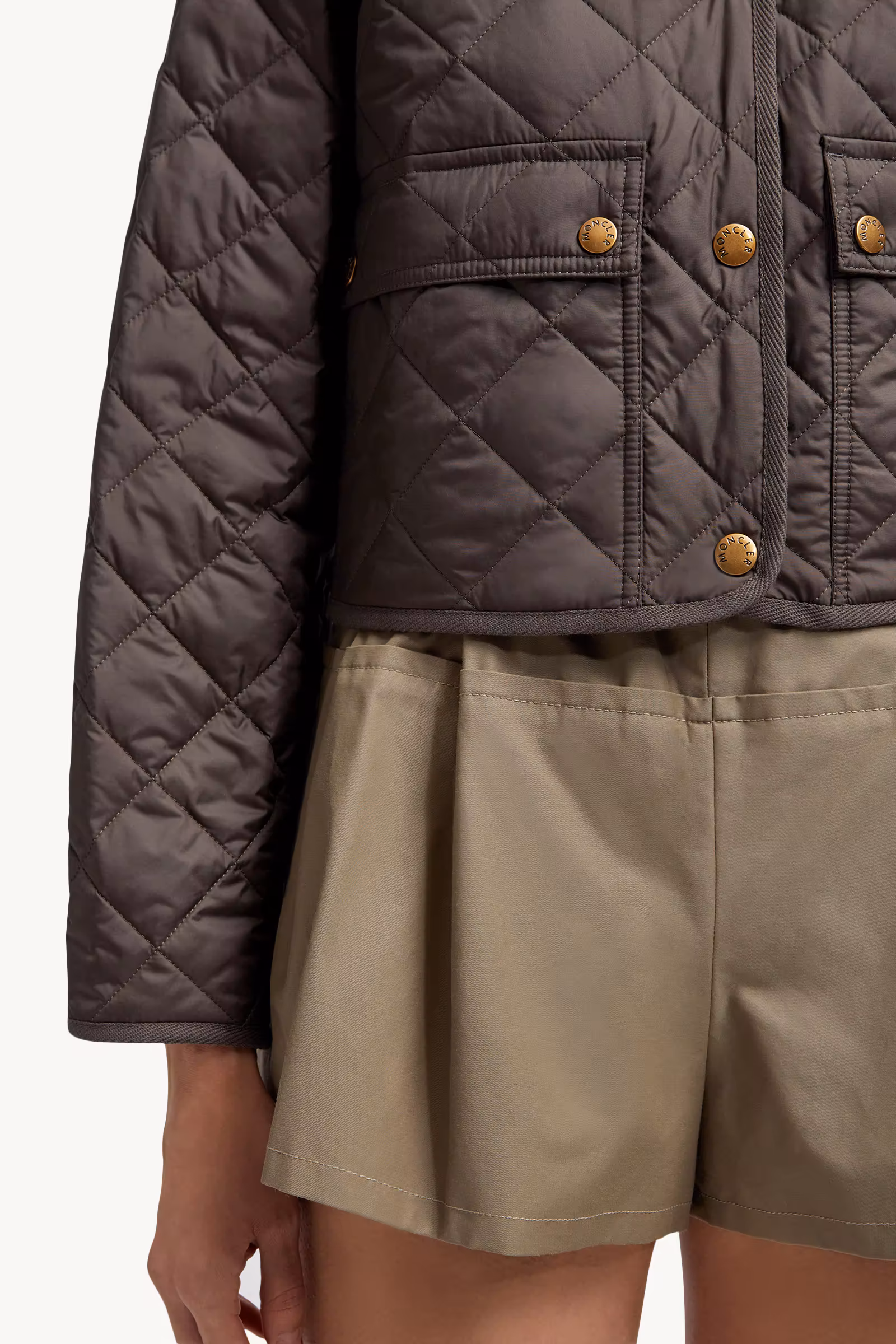 Chitre Diamond-Quilted Padded Shirt Jacket