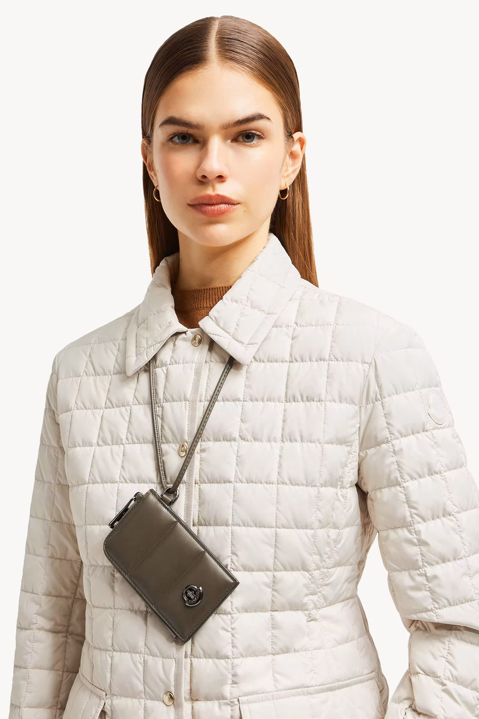 Doudoune Quilted Leather Card Holder