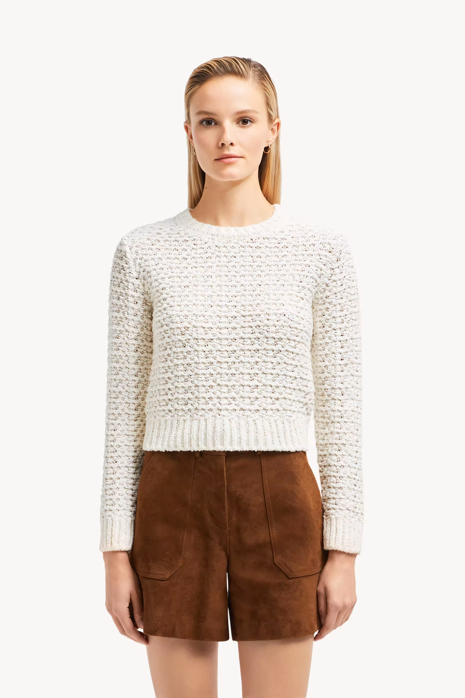 Textured Cotton Sweater