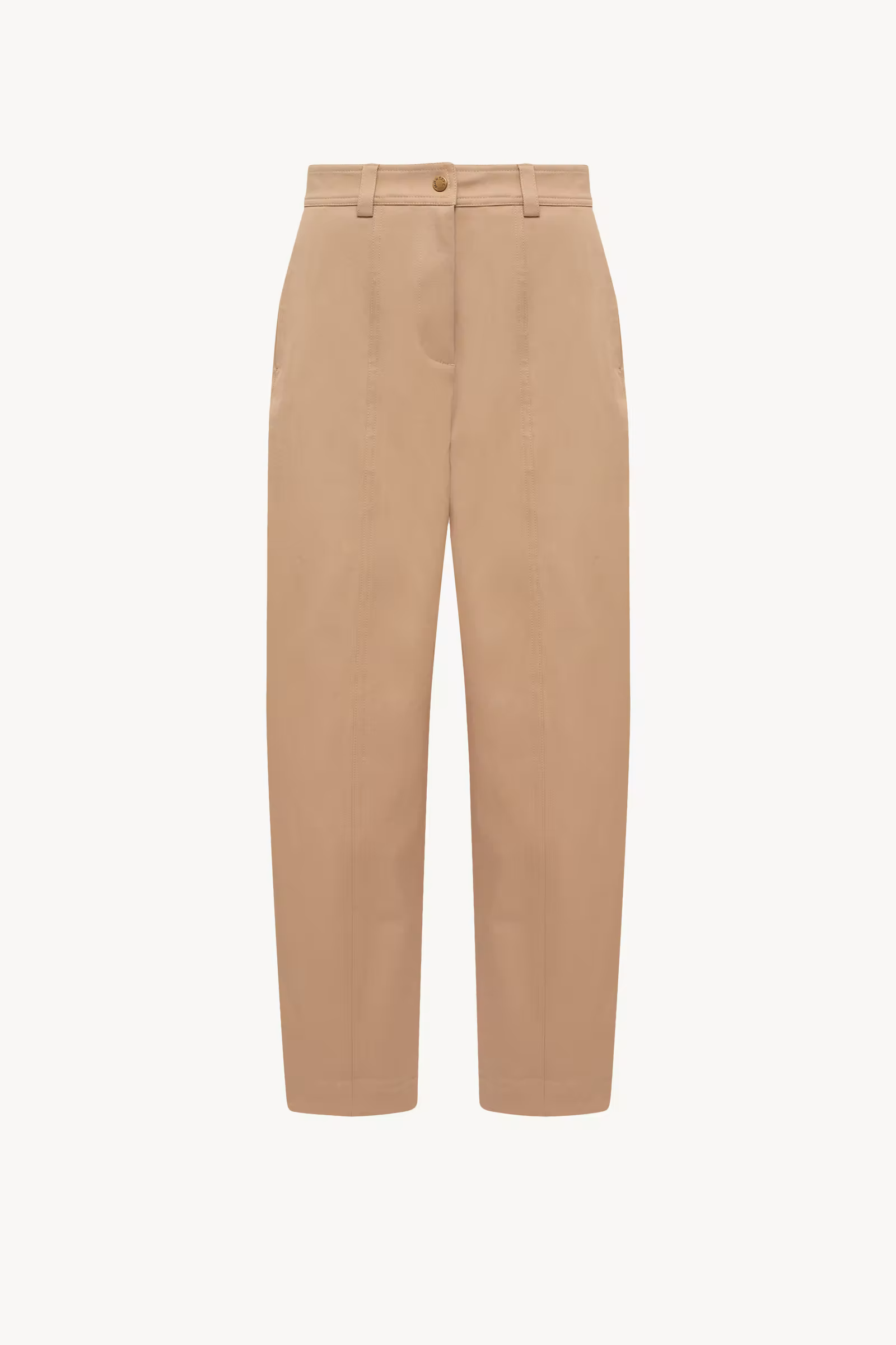 Straight Leg Cotton Gabardine Pants