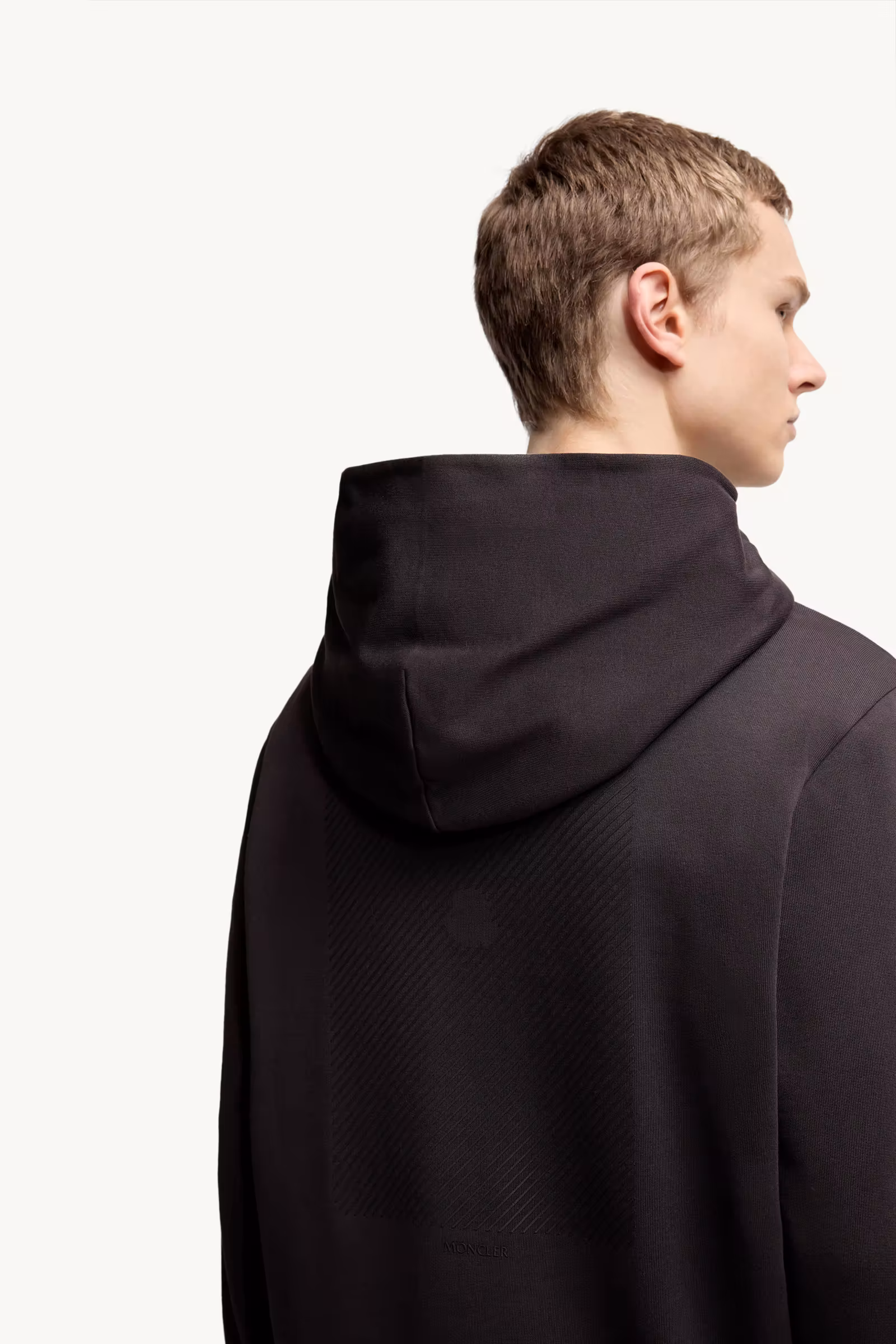 Tonal Back Logo Cotton Hoodie