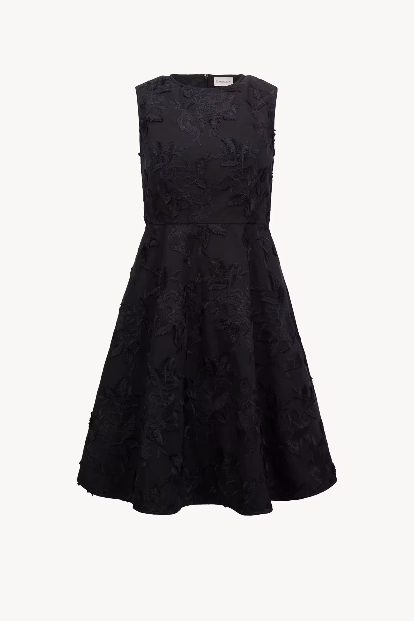 Textured Floral Gabardine Dress