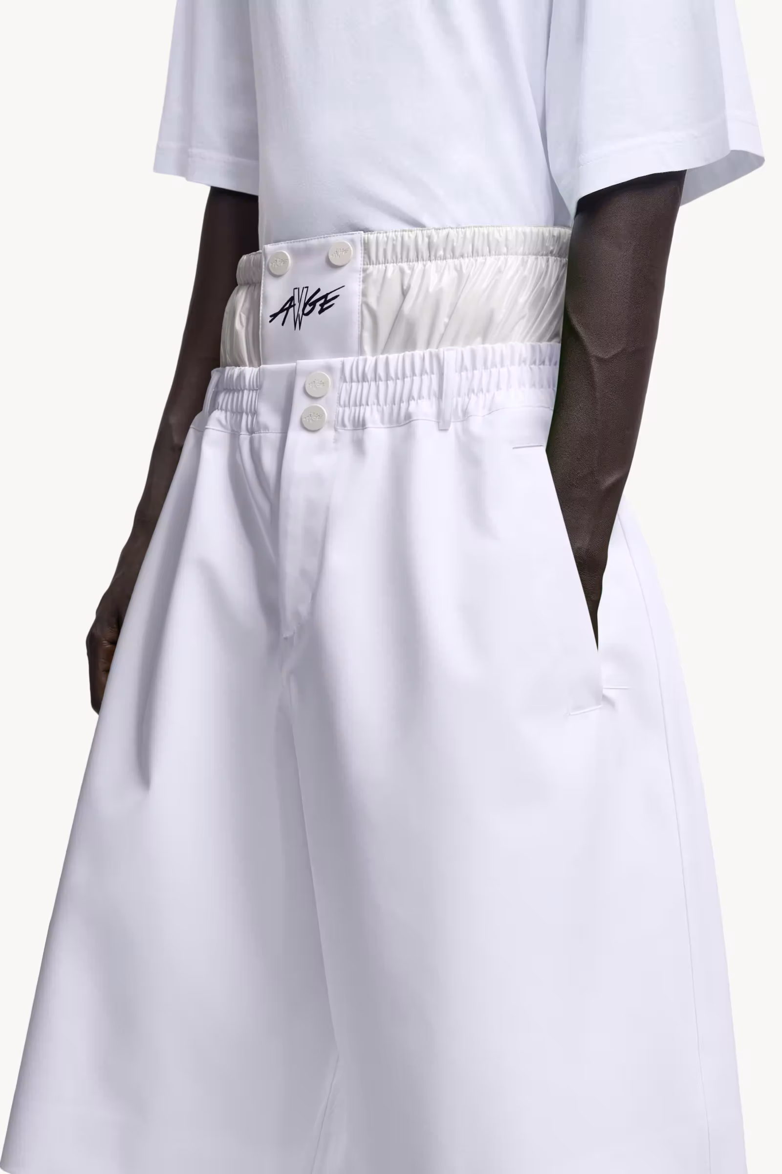 Moncler x A$AP Rocky Logo Print Shorts