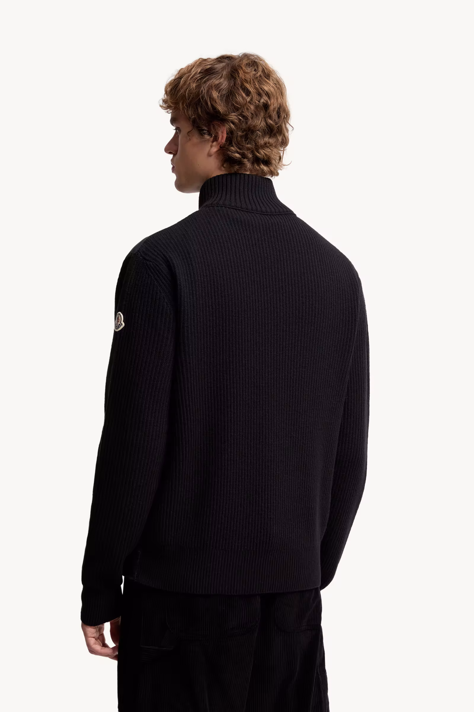 Padded Wool & Cashmere Zip-Up Cardigan