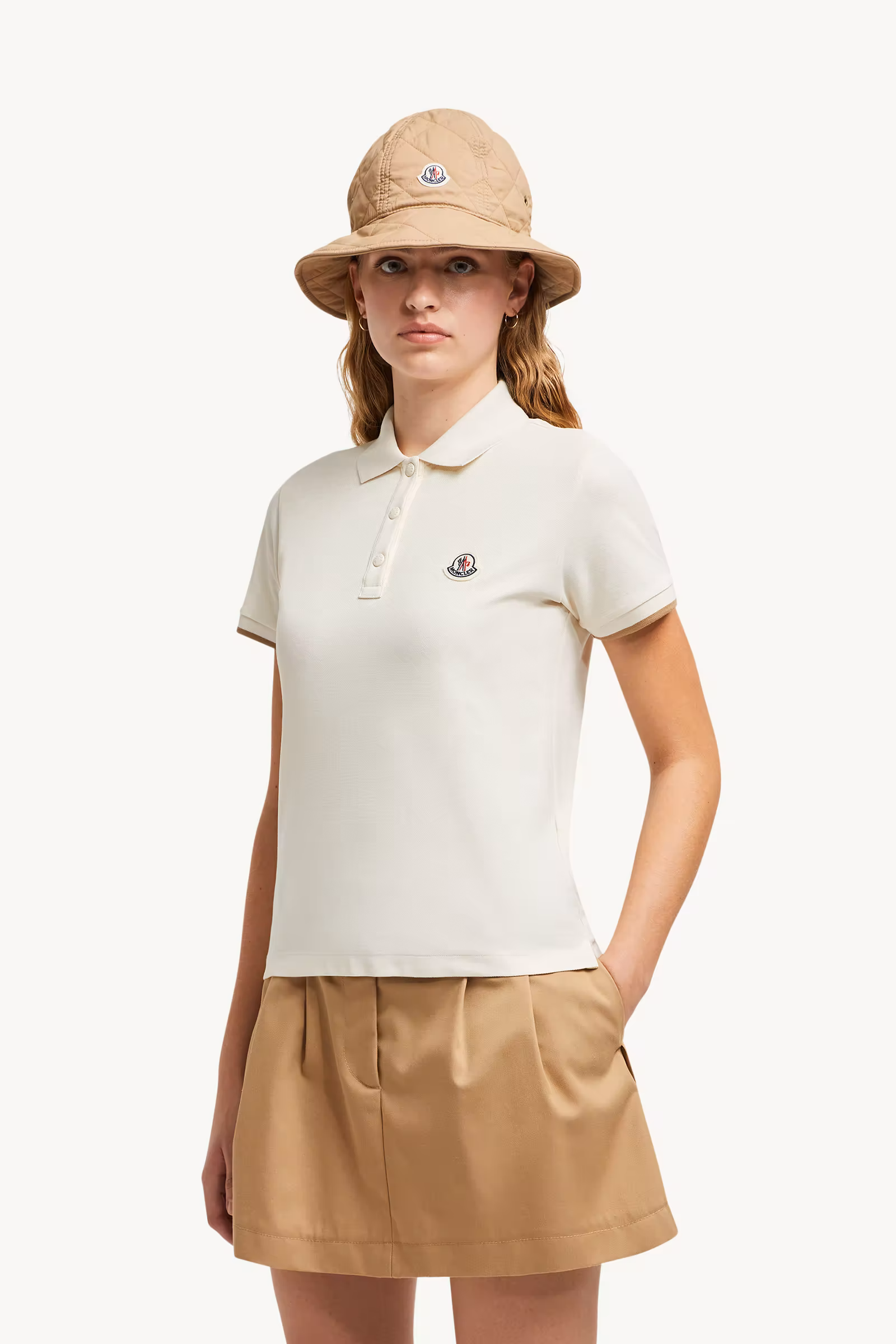 Logo Patch Cotton Piquet Polo Shirt