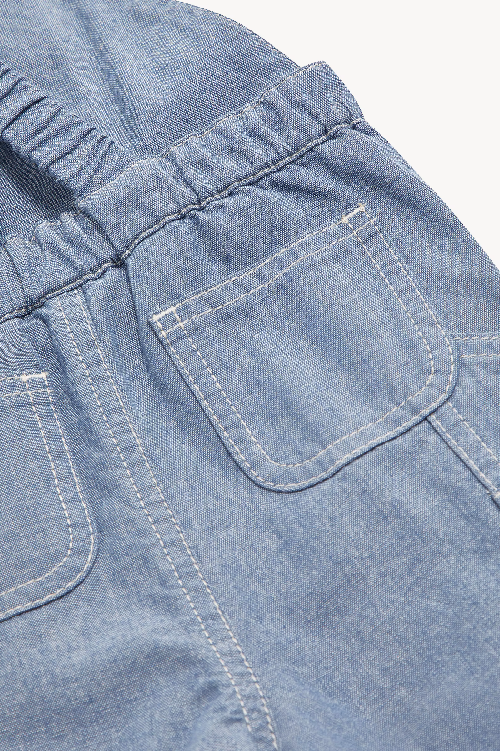 Cotton Chambray Overalls