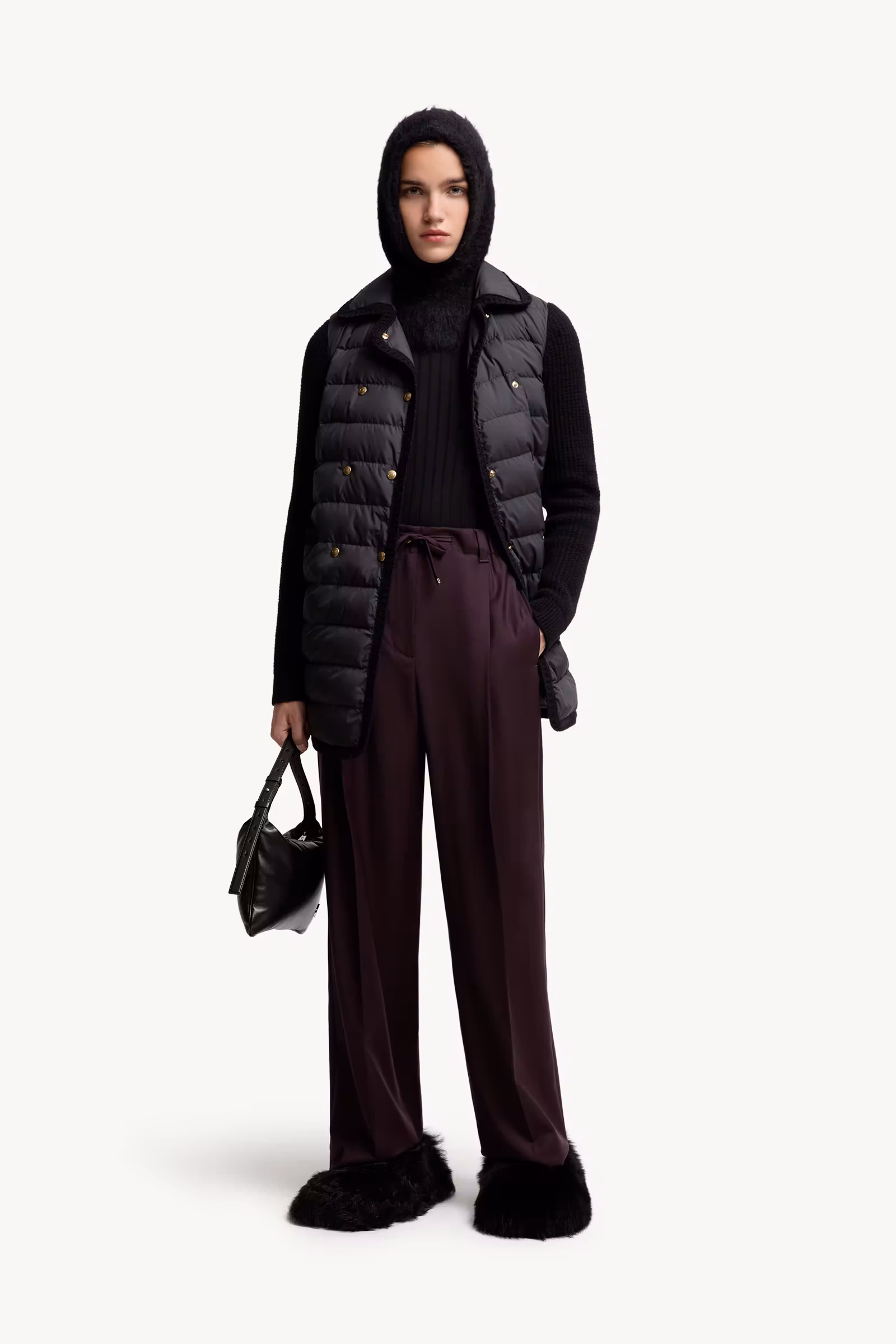 Wool & Cashmere Padded Cardigan