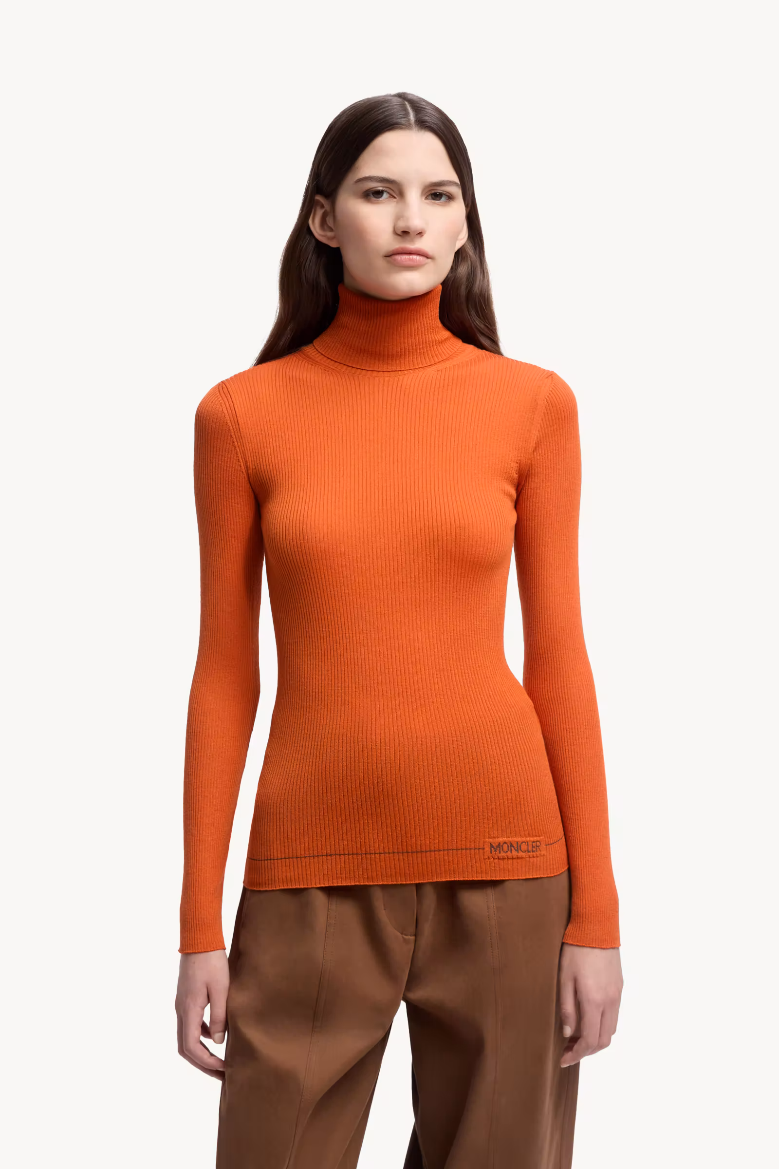 Logo Wool Turtleneck Sweater