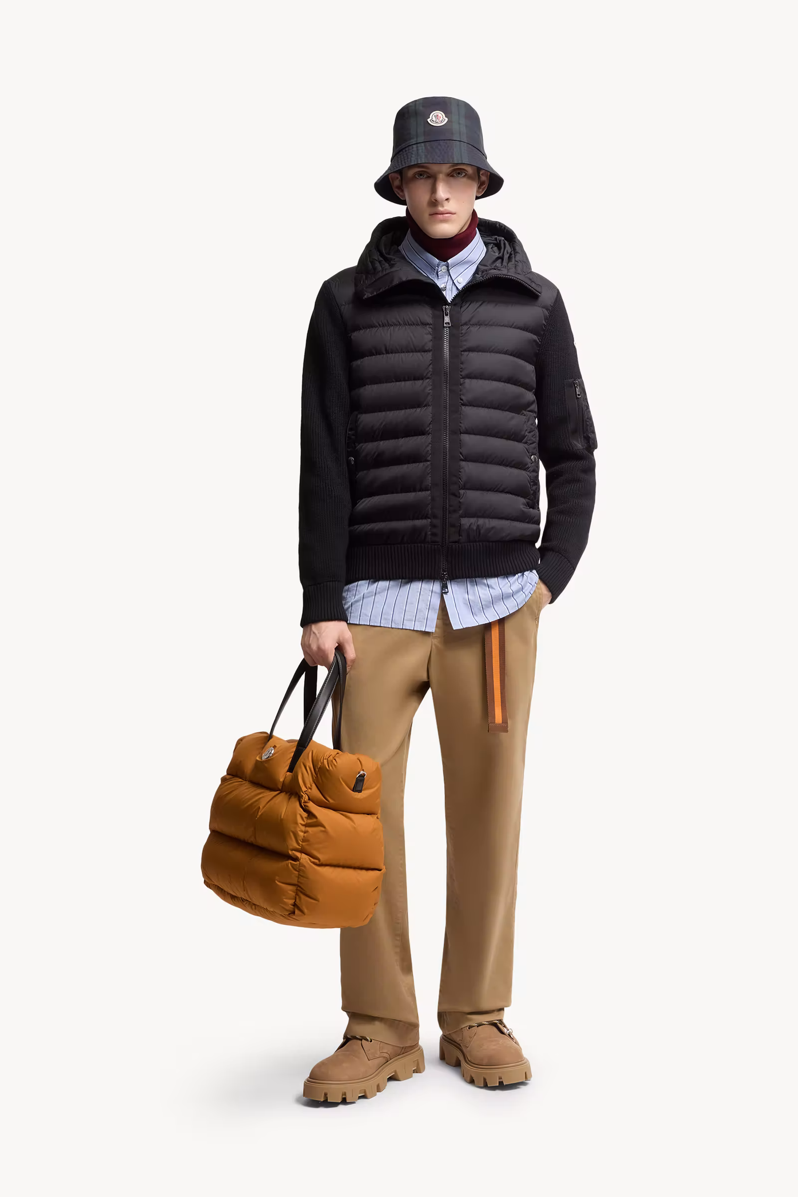 Padded Zip-Up Cardigan