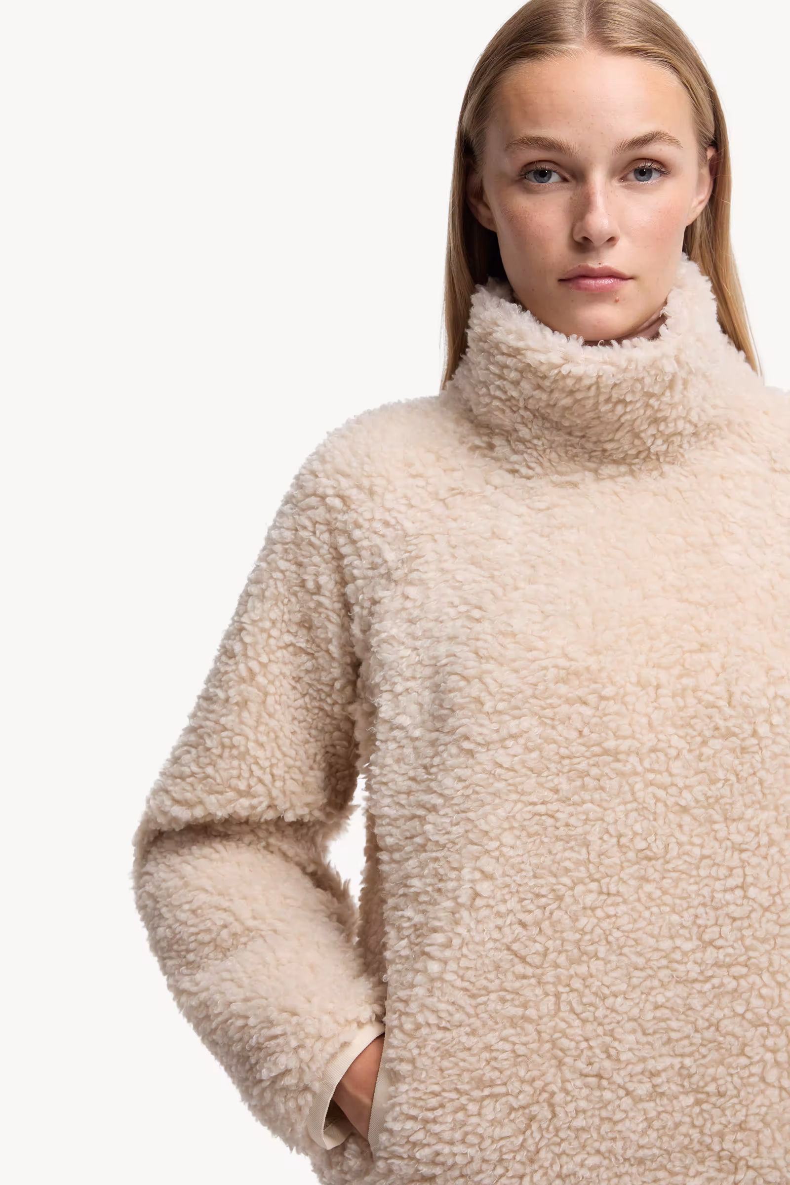 Teddy Turtleneck Sweatshirt