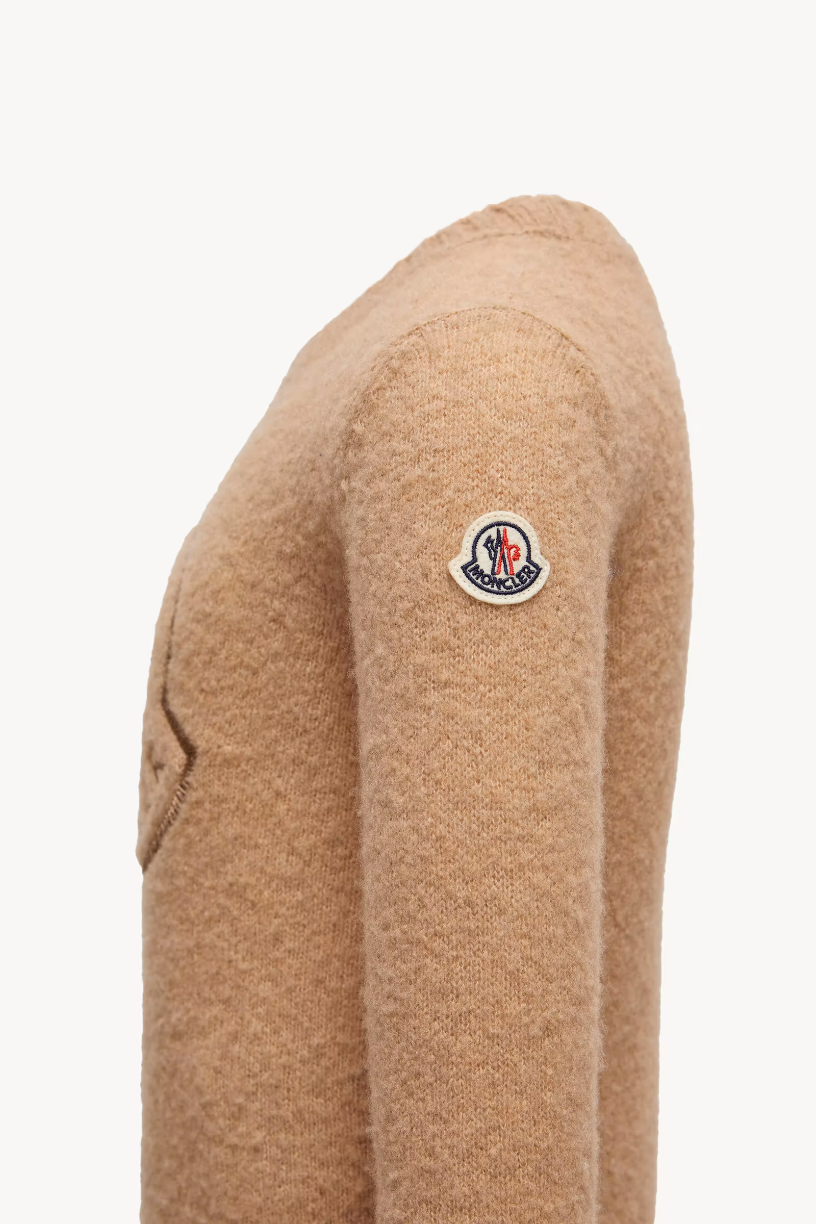 Embroidered Logo Wool Blend Sweater