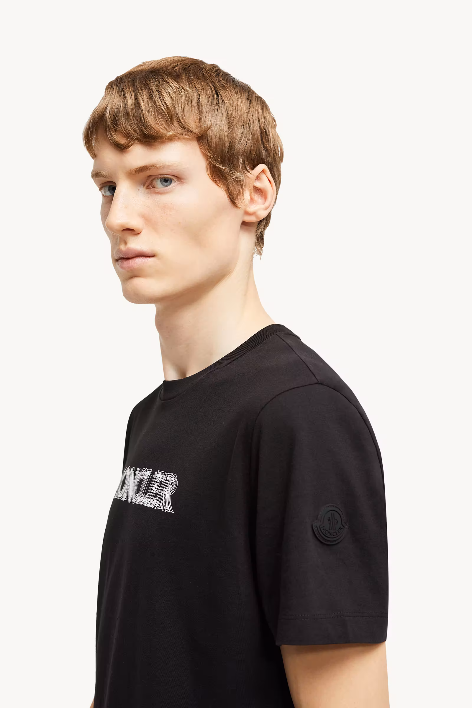 Blurred Logo Cotton T-Shirt