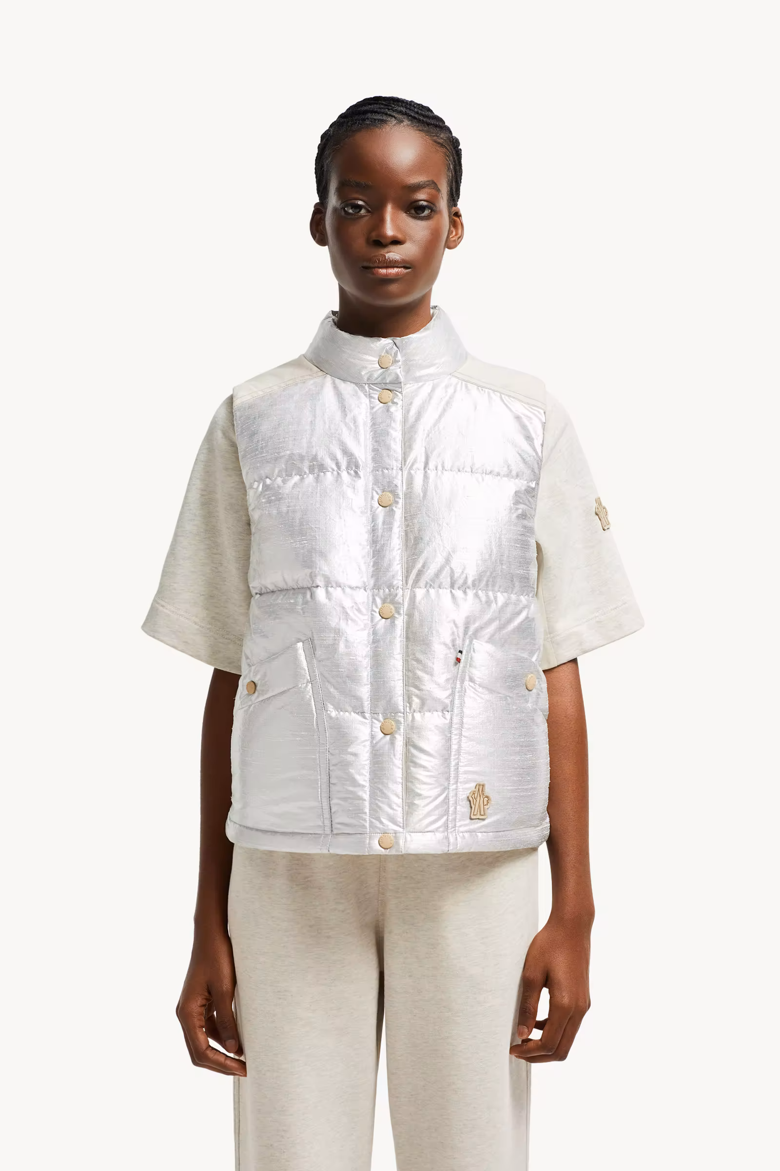 Pinchot Lamé Down Vest